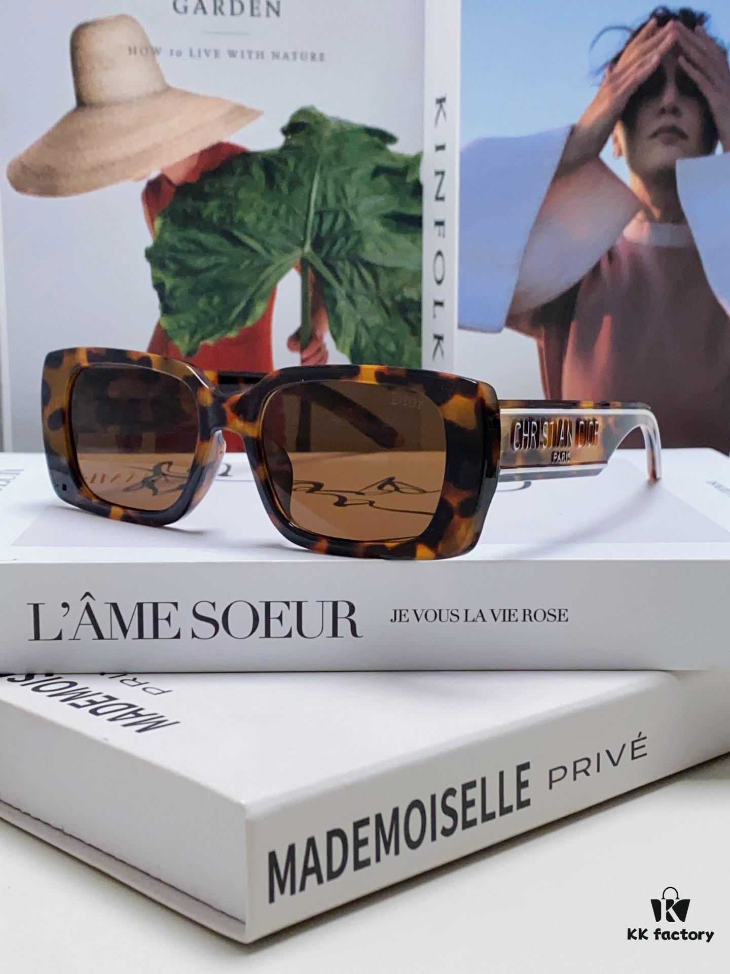 Dior 2024 Spring/Summer Sunglasses Stylish and Elegant High Quality Fashion Retro Wildio S2U Sun Glasses Trendy Square Frame Shades