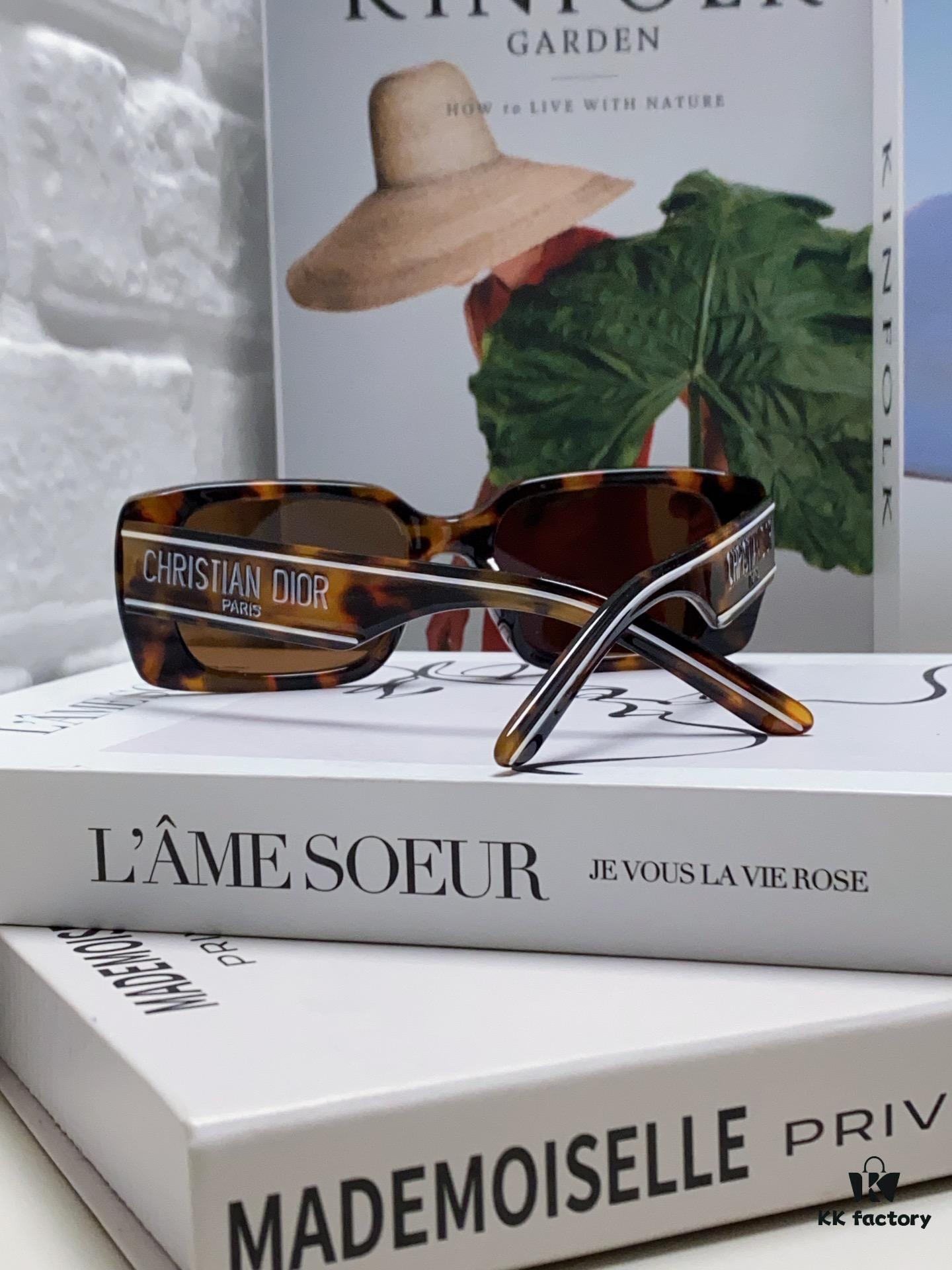 Dior 2024 Spring/Summer Sunglasses Stylish and Elegant High Quality Fashion Retro Wildio S2U Sun Glasses Trendy Square Frame Shades