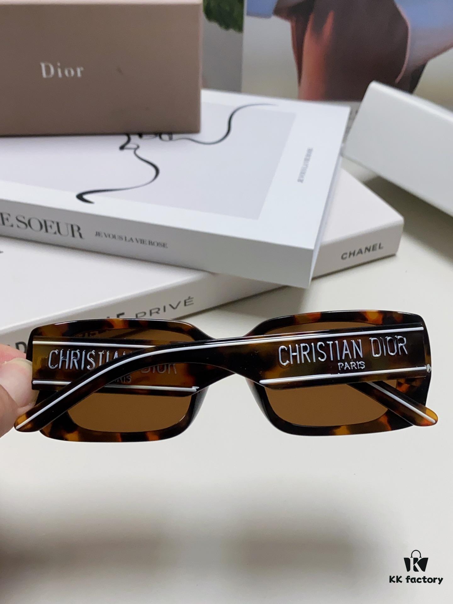 Dior 2024 Spring/Summer Sunglasses Stylish and Elegant High Quality Fashion Retro Wildio S2U Sun Glasses Trendy Square Frame Shades