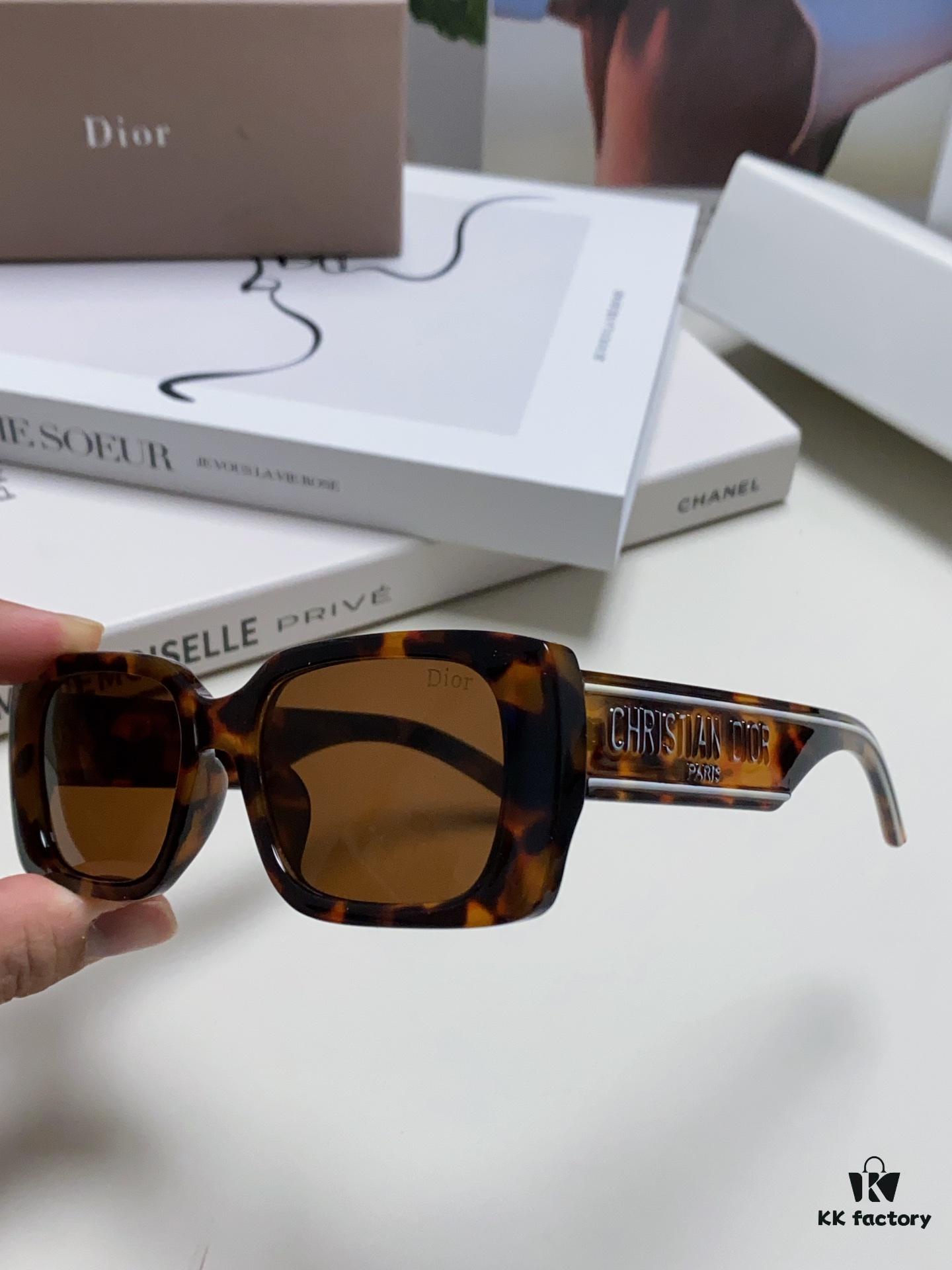 Dior 2024 Spring/Summer Sunglasses Stylish and Elegant High Quality Fashion Retro Wildio S2U Sun Glasses Trendy Square Frame Shades