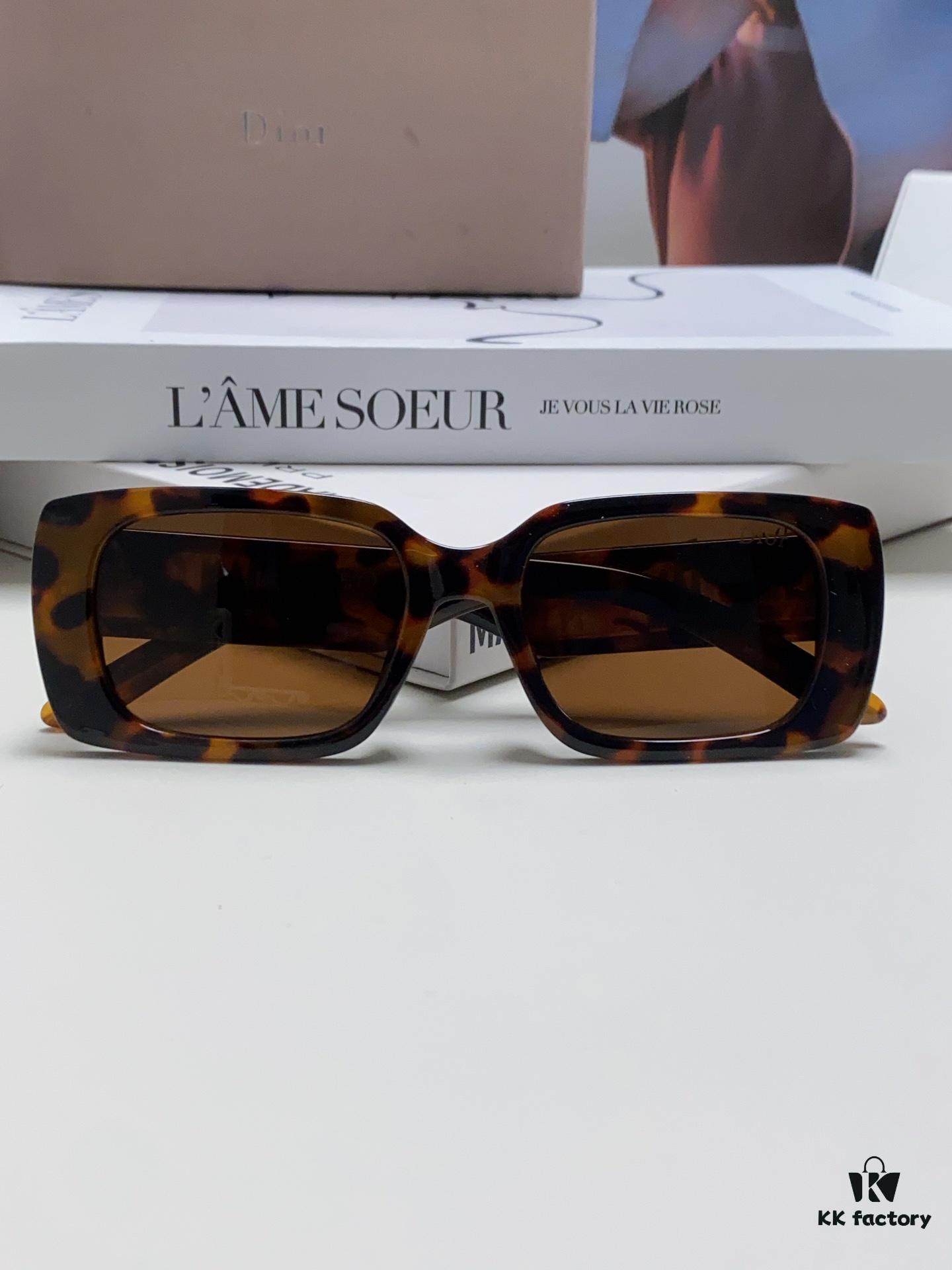 Dior 2024 Spring/Summer Sunglasses Stylish and Elegant High Quality Fashion Retro Wildio S2U Sun Glasses Trendy Square Frame Shades