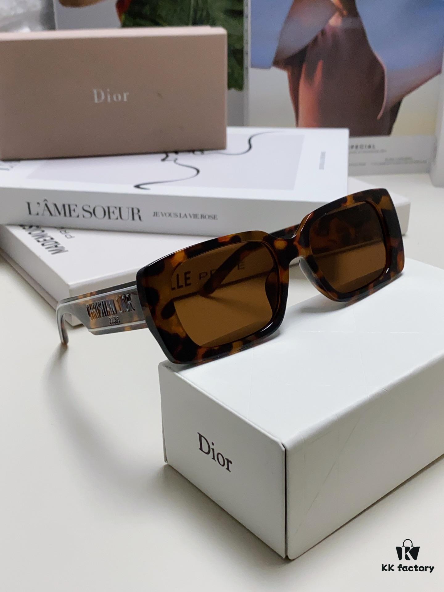 Dior 2024 Spring/Summer Sunglasses Stylish and Elegant High Quality Fashion Retro Wildio S2U Sun Glasses Trendy Square Frame Shades