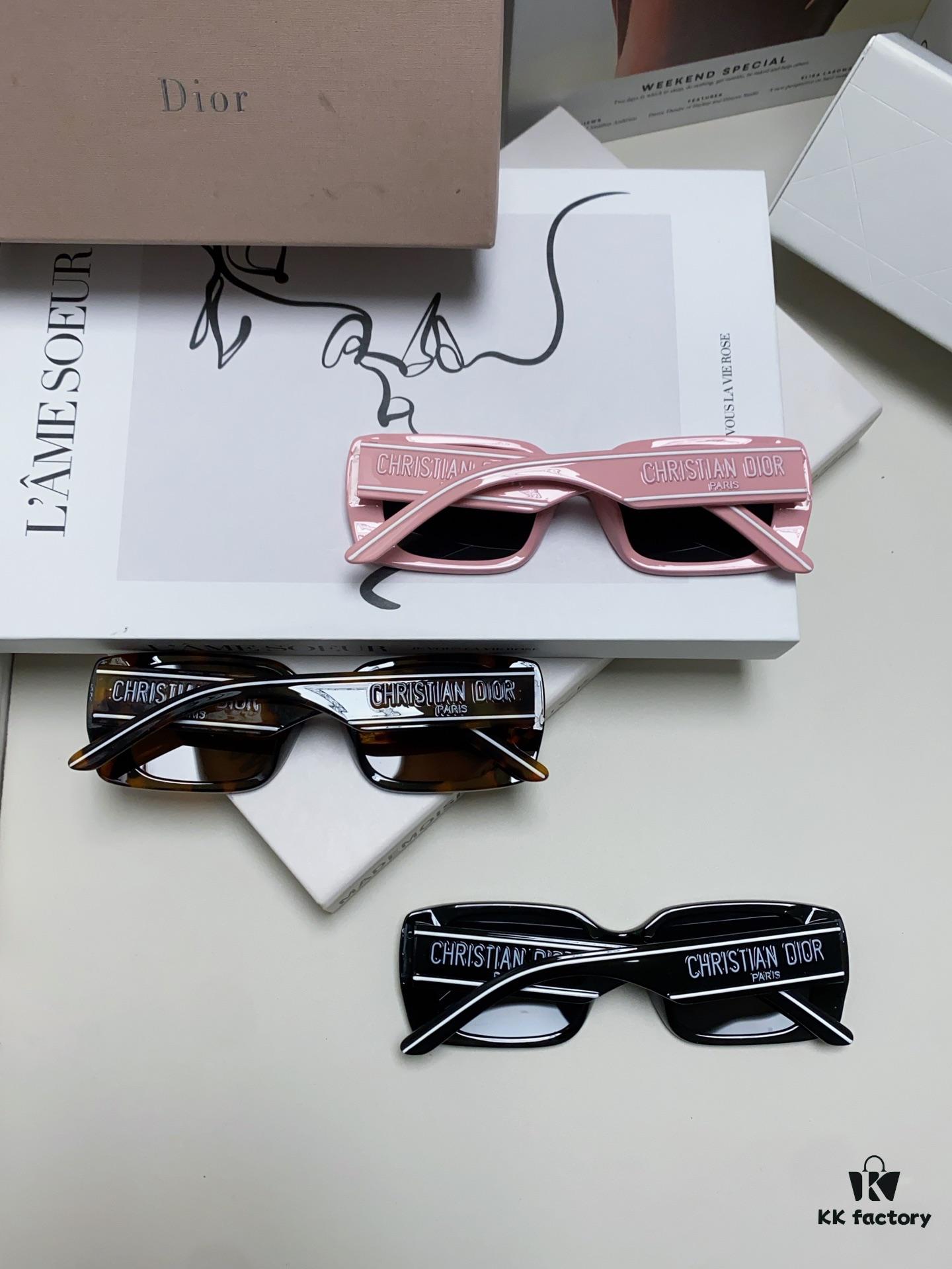 Dior 2024 Spring/Summer Sunglasses Stylish and Elegant High Quality Fashion Retro Wildio S2U Sun Glasses Trendy Square Frame Shades