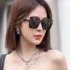 【DIOR】2024 Spring New Arrival Trendy Fashion Square Polarized Sunglasses High-Quality Comfortable Wear Influencer Style Women's HD Thickened Polarized Sunglasses 🕶️ High-Quality TR Frame Model: CD1086