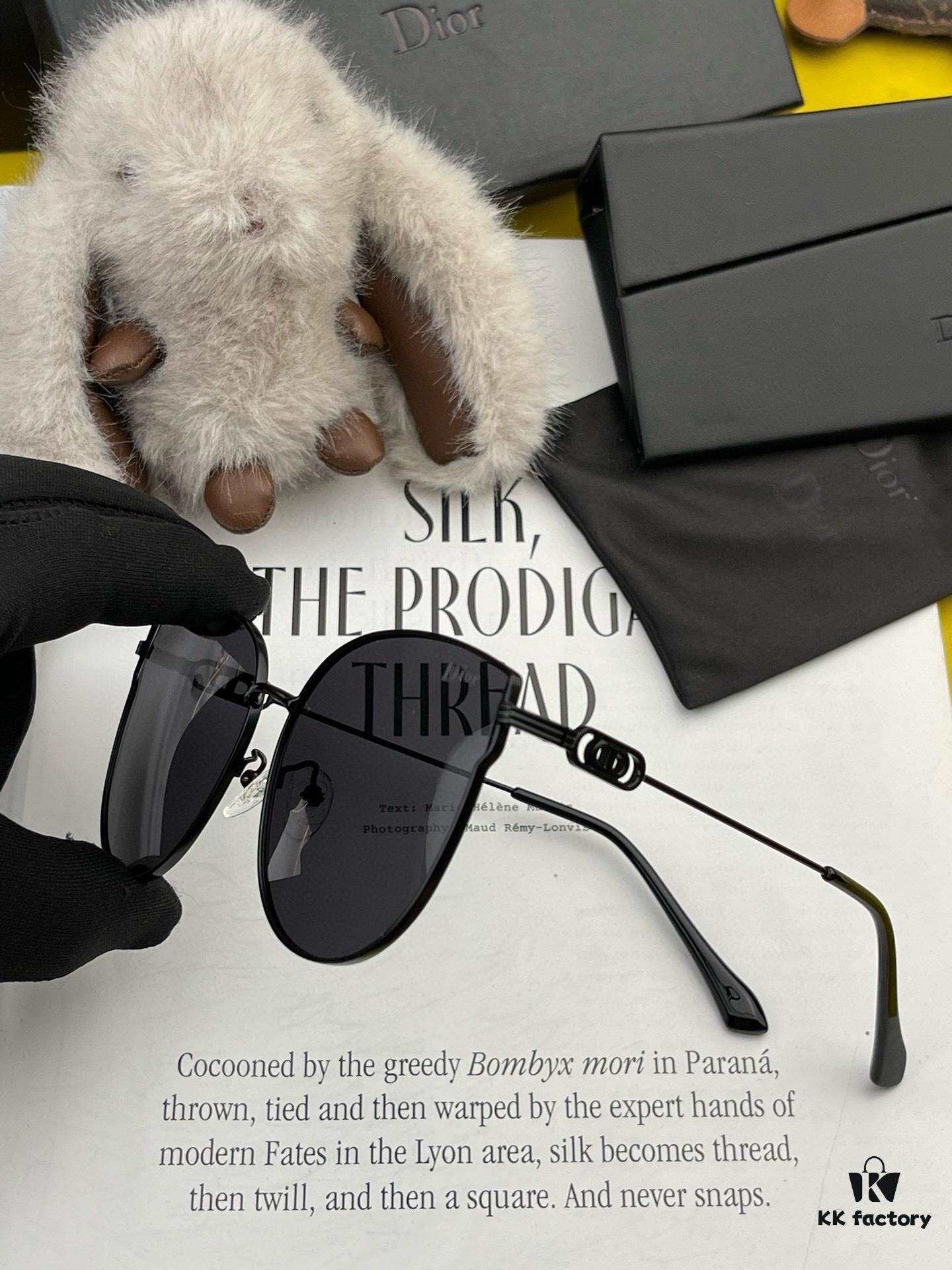 DIOR Volcano ☔️ Fashion Round Frame Sunglasses Lens, Top Luxury [Strong] High Quality [Victory][Kiss] 🍦🍨 [Proud] Exceptional Charm 😄 🍫🍪 Women's Driving Sunglasses [Love] Model: CD4311 Eyeglasses Sunglasses