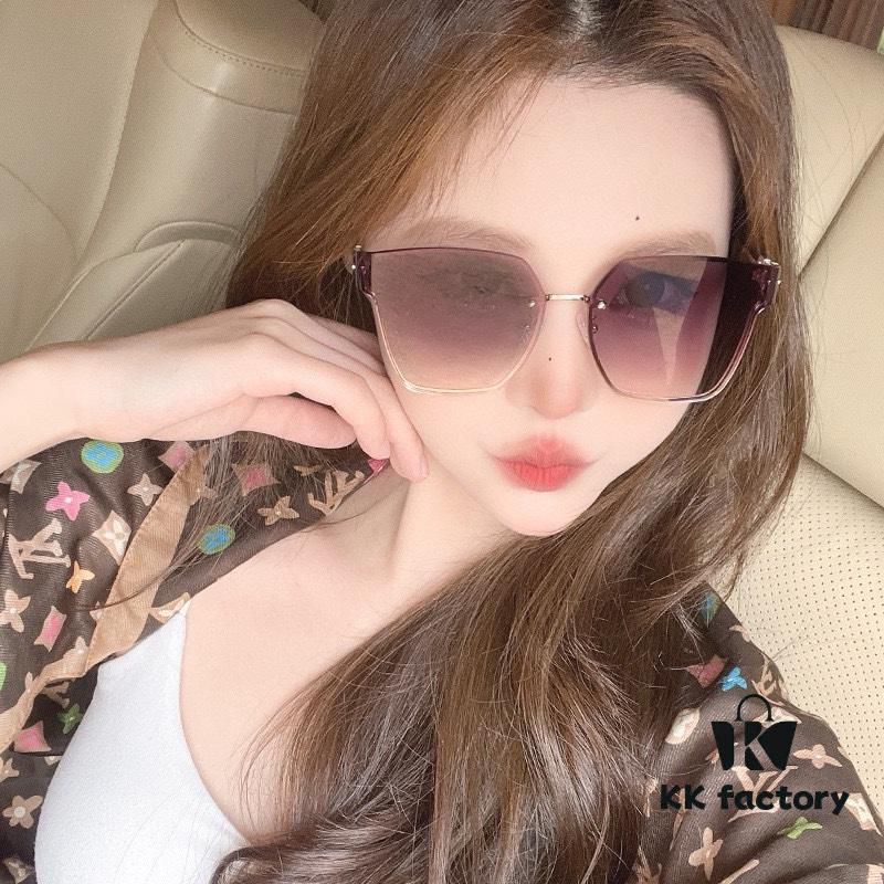 DIOR Volcano Umbrella Fashion Rimless Sunglasses Lenses Top Luxury High Quality Women's Driving Sunglasses Model: CD05811