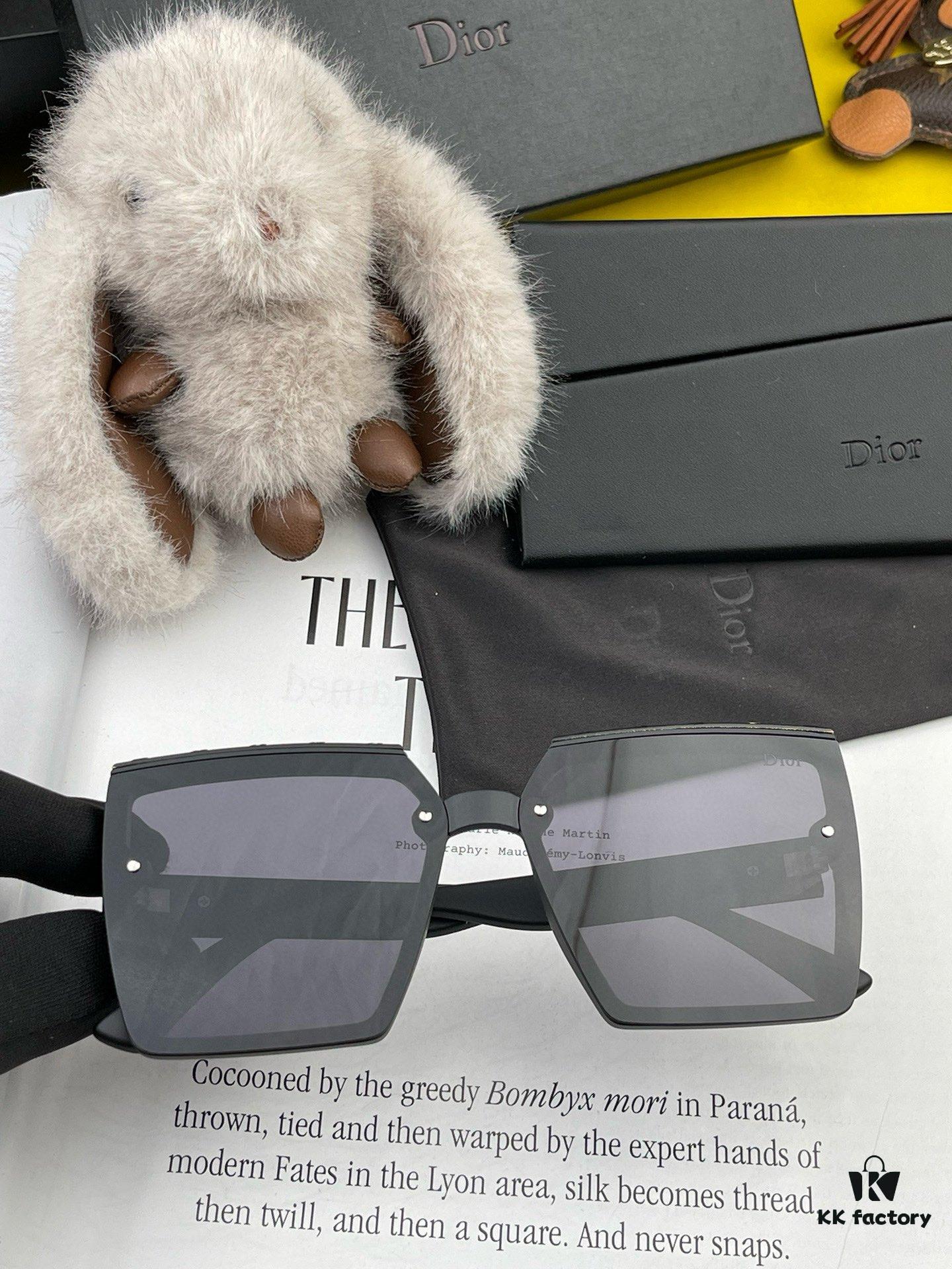 DIOR 2024 Spring New Arrival Trendy Fashion Square Polarized Sunglasses High-Quality Comfortable Wear Influencer Style Women's HD Polarized Sunglasses 🕶️ High-Quality TR Frame Model: CD1712