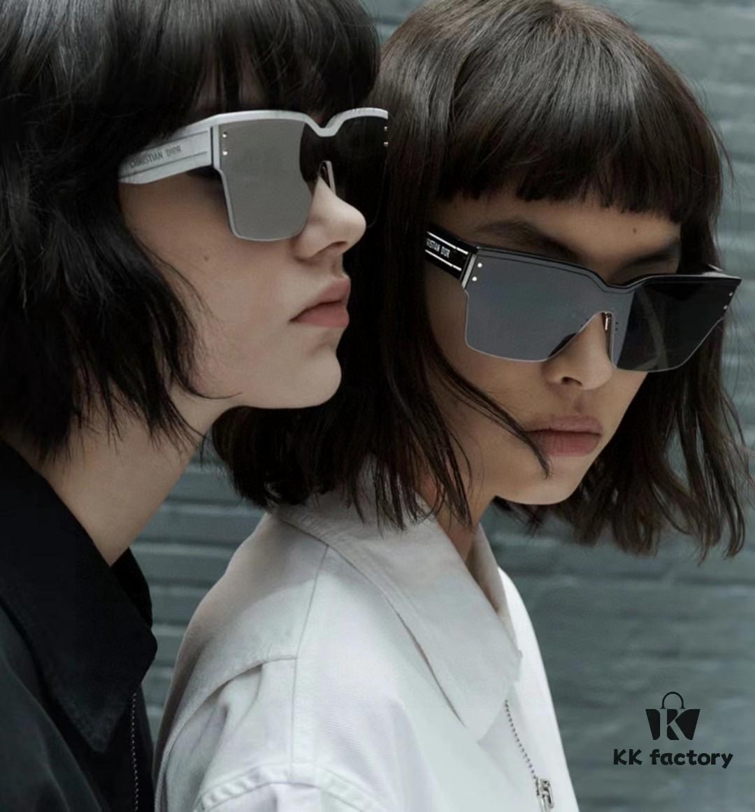Dior DiorClub Full-Rim Sunglasses, High Version Featuring Dior Oblique Pattern, Creating a Stylish and Modern Dior Look