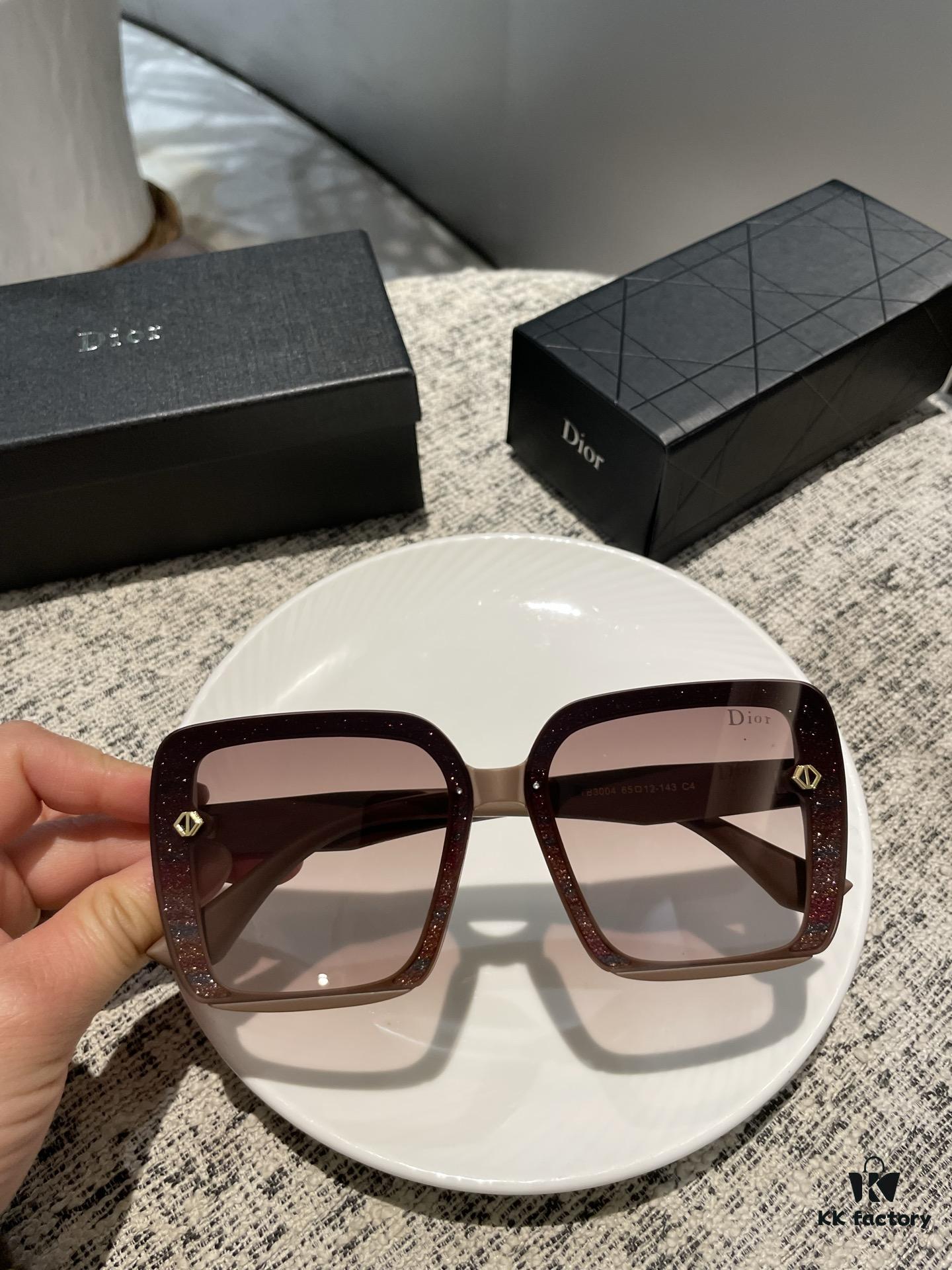 New Polarized Sunglasses Dior Retro Print Fashion Elegant Style 3004 Eyewear