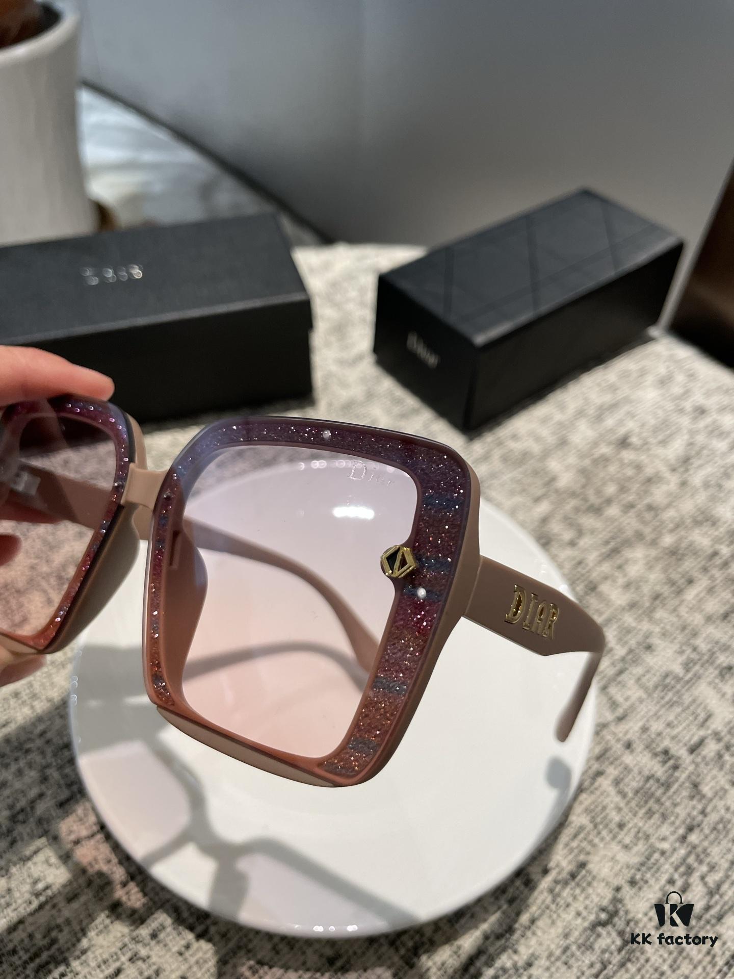 New Polarized Sunglasses Dior Retro Print Fashion Elegant Style 3004 Eyewear