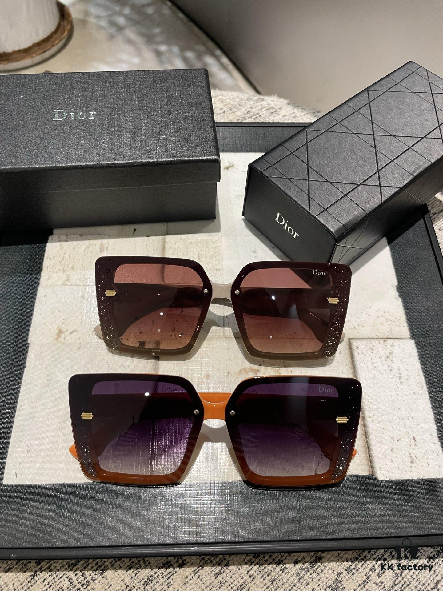 Latest Dior Women's Polarized Sunglasses, Fashionable Face-Framing Design, Luxury Brand Style, Influencer Recommended