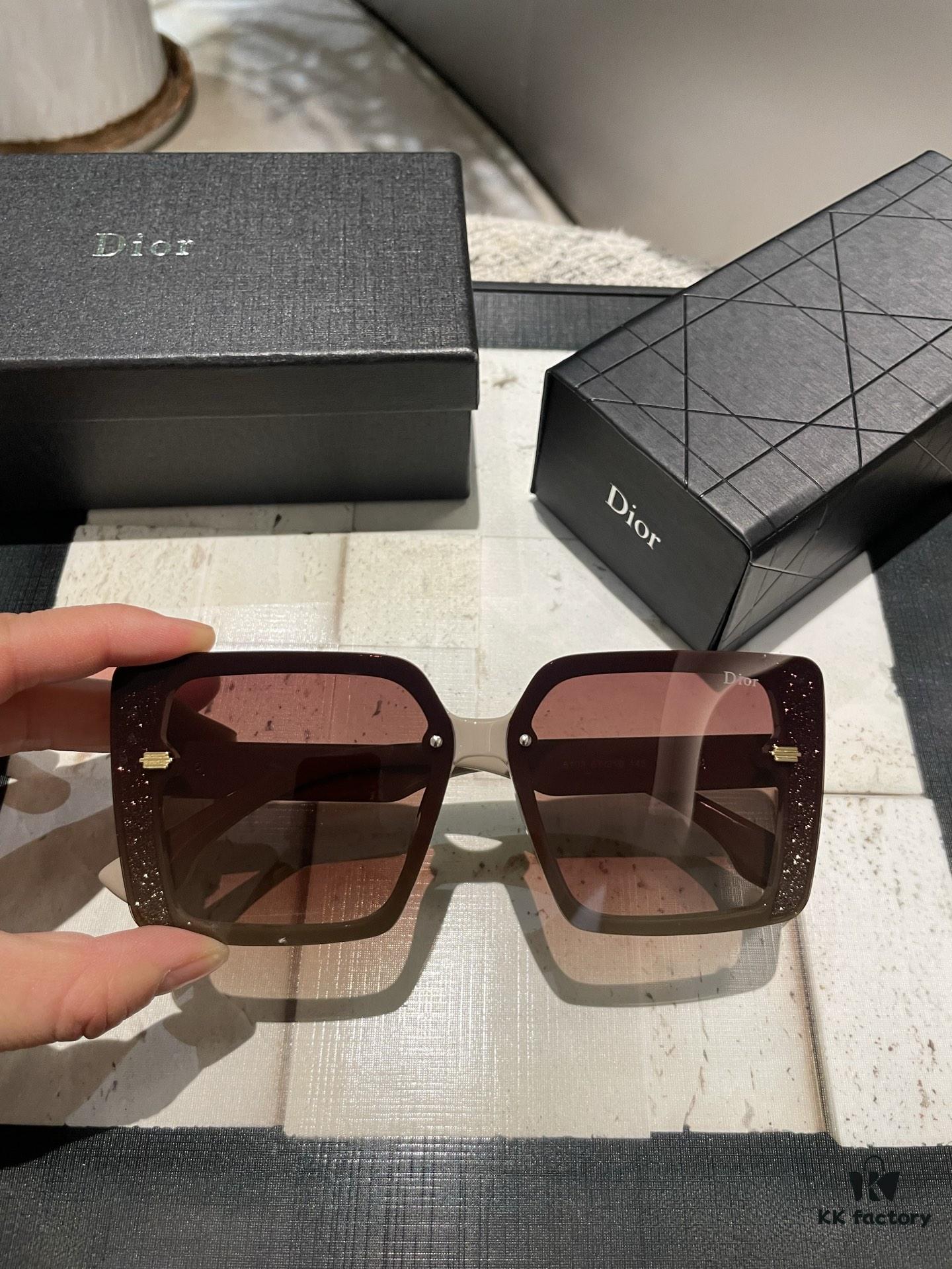 Latest Dior Women's Polarized Sunglasses, Fashionable Face-Framing Design, Luxury Brand Style, Influencer Recommended