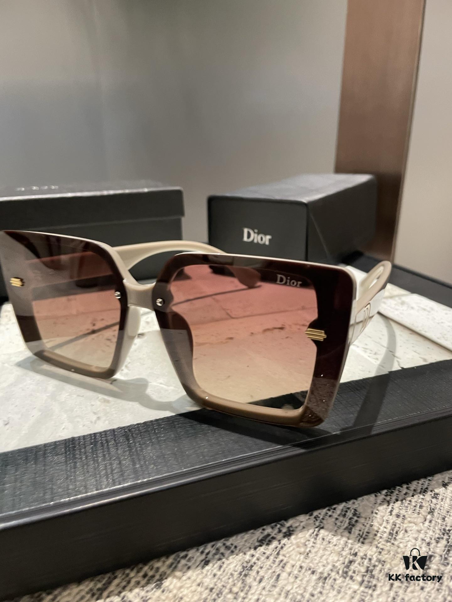 Latest Dior Women's Polarized Sunglasses, Fashionable Face-Framing Design, Luxury Brand Style, Influencer Recommended