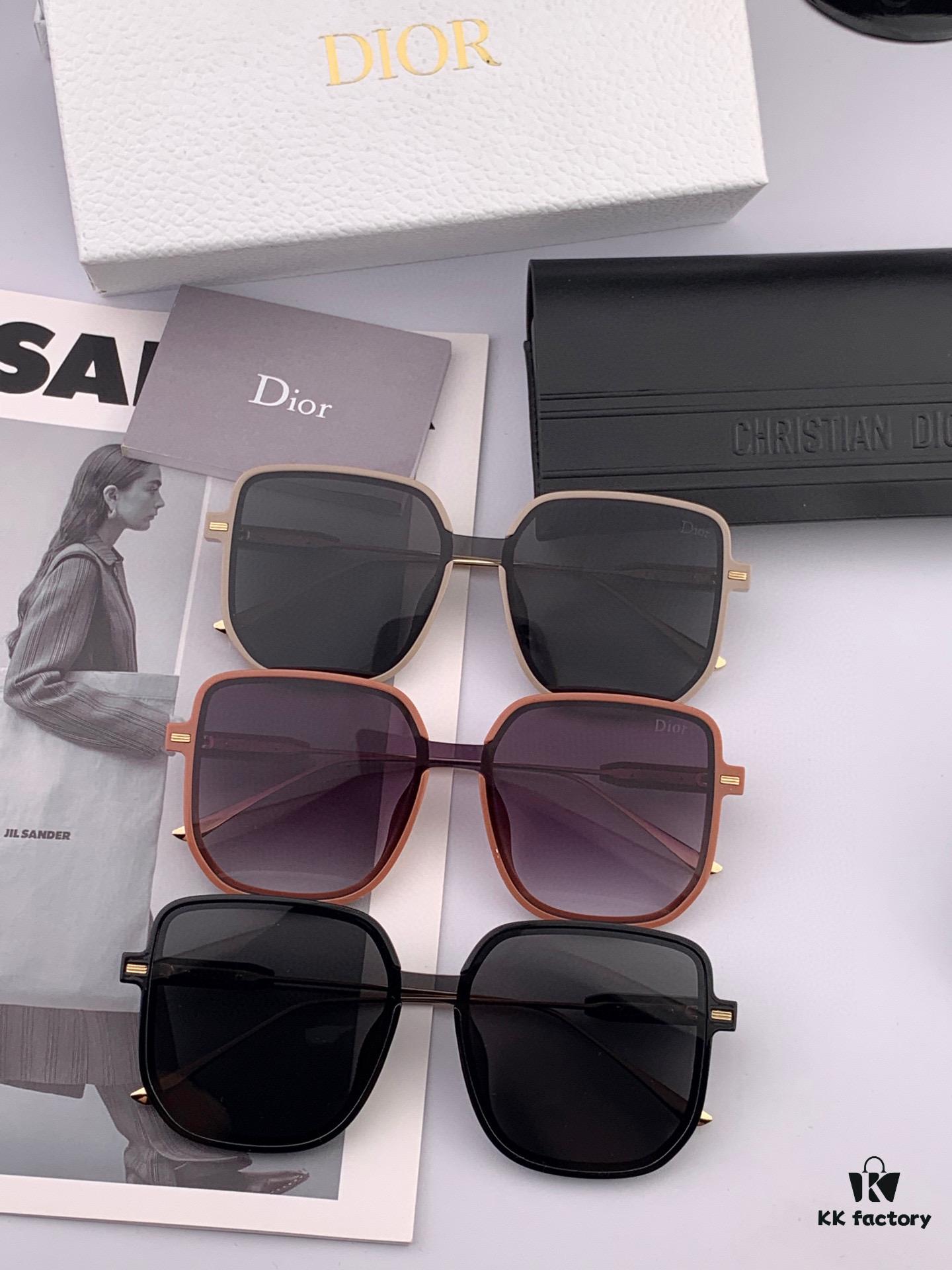 【DIOR】2025 Spring New Arrival Trendy Fashion Square Frame Sunglasses High Quality Comfortable Fit Influencer Style Shades Model: D288