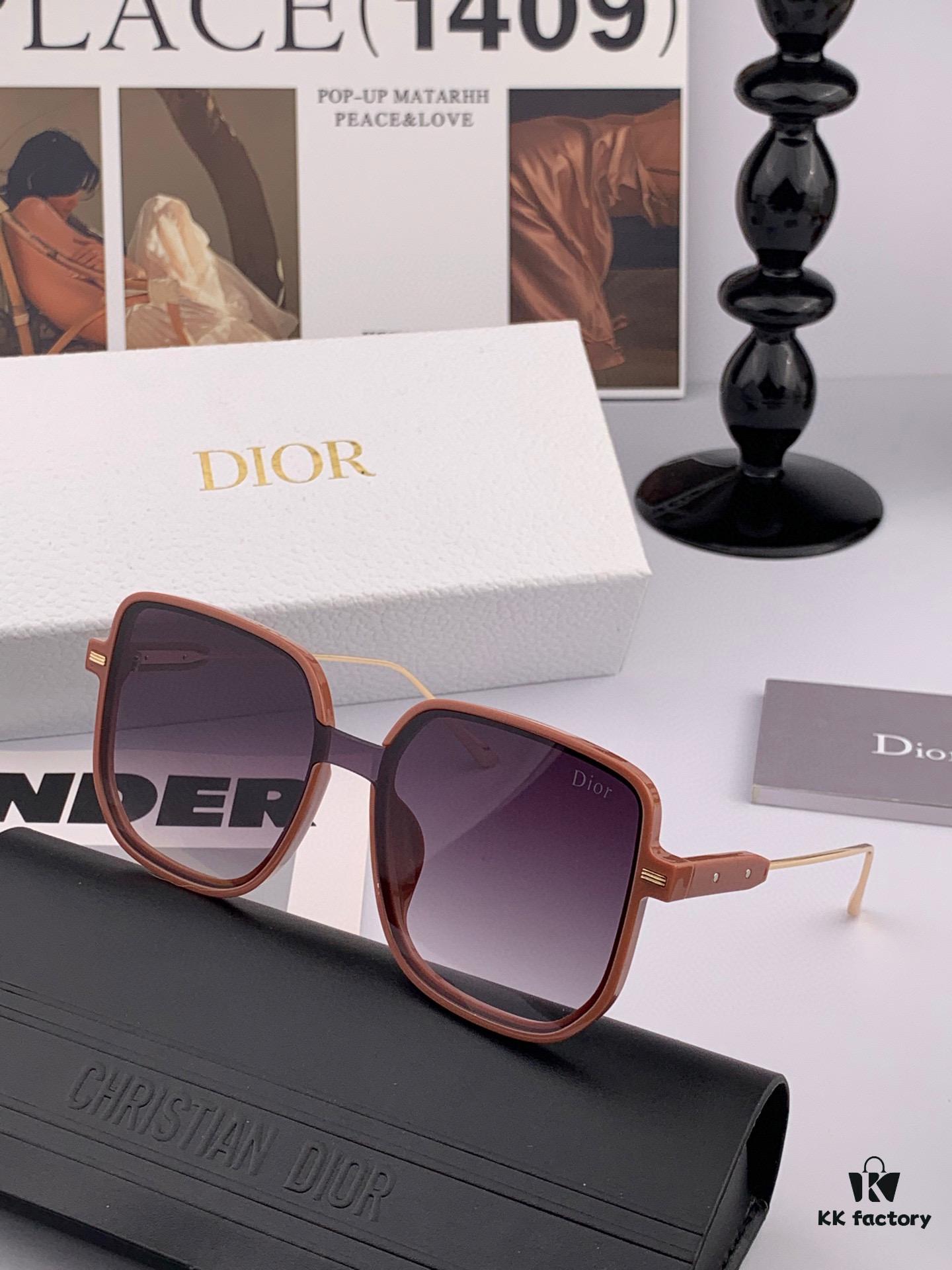 【DIOR】2025 Spring New Arrival Trendy Popular Fashion Square Sunglasses High Quality Comfortable Fit Influencer Style Shades Model: D288