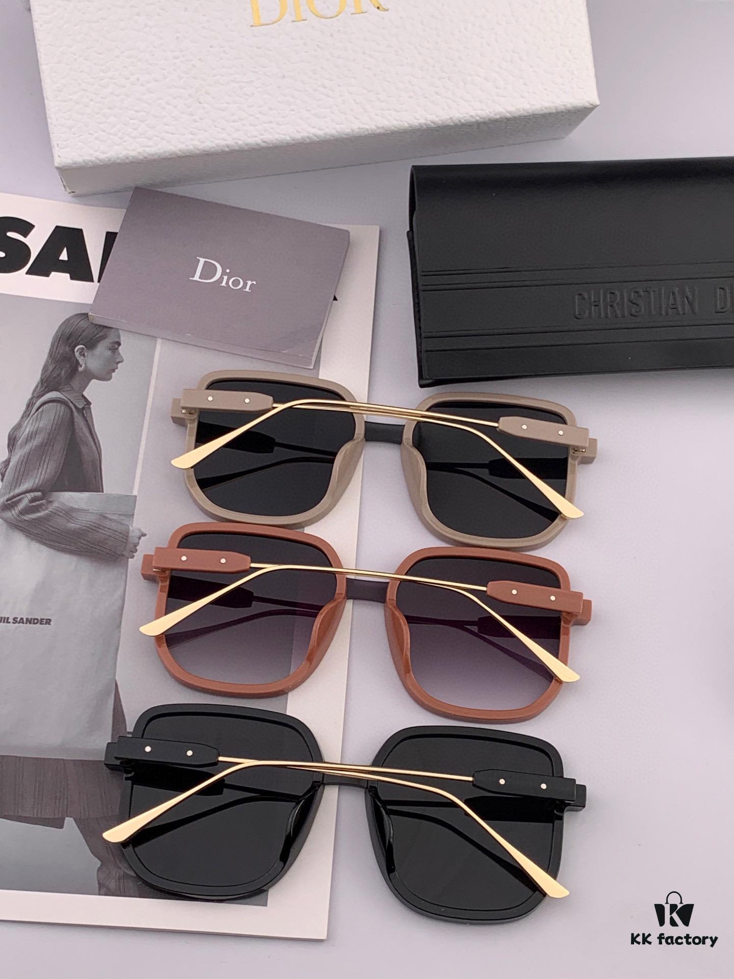 【DIOR】2025 Spring New Arrival Trendy Popular Fashion Square Sunglasses High Quality Comfortable Fit Influencer Style Shades Model: D288