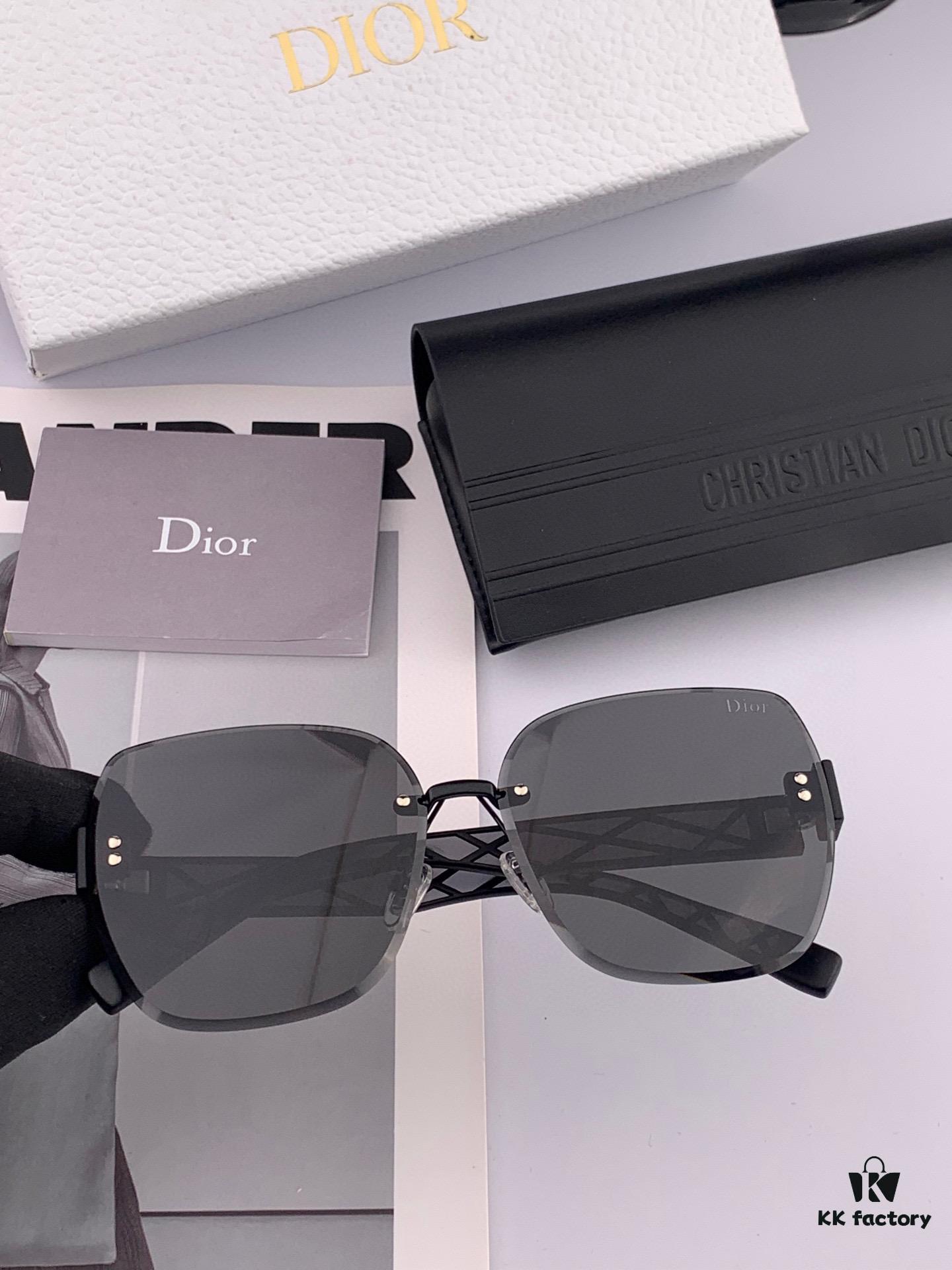 DIOR - Dior Nylon Polarized Sunglasses 2025 Spring New Arrival Trendy Fashion Square Frame Polarized Sunglasses High-Quality Comfortable Wear Influencer Style Women's HD Nylon Polarized Sunglasses 🕶️ High-Quality TR Frame Model: CD4579