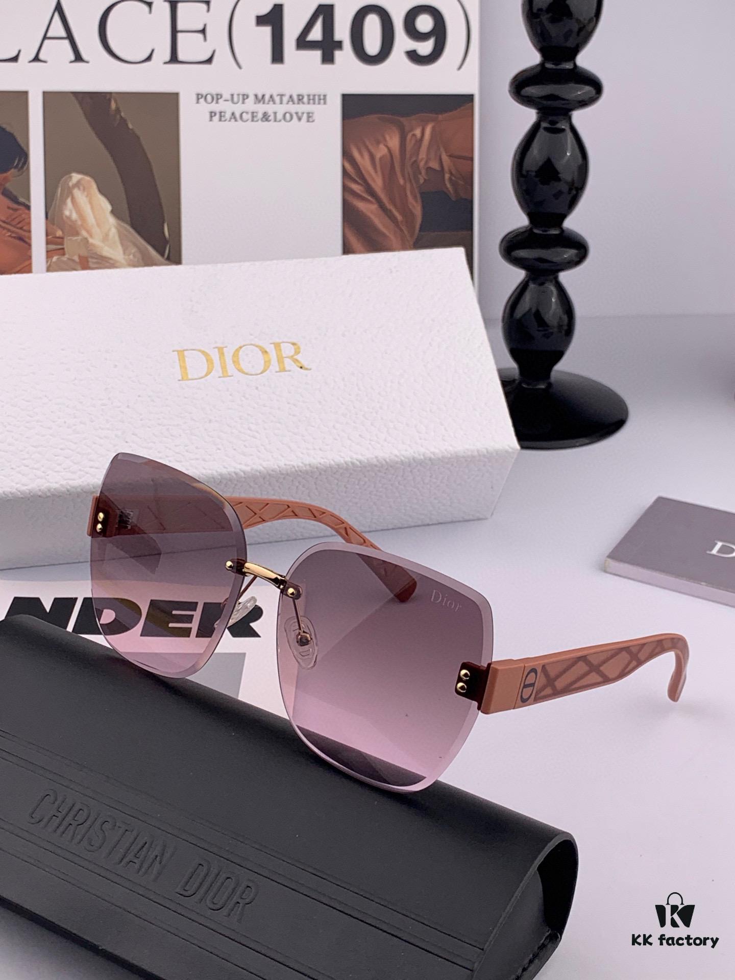 DIOR - Dior Nylon Polarized Sunglasses 2025 Spring New Arrival Trendy Fashion Square Frame Polarized Sunglasses High-Quality Comfortable Wear Influencer Style Women's HD Nylon Polarized Sunglasses 🕶️ High-Quality TR Frame Model: CD4579