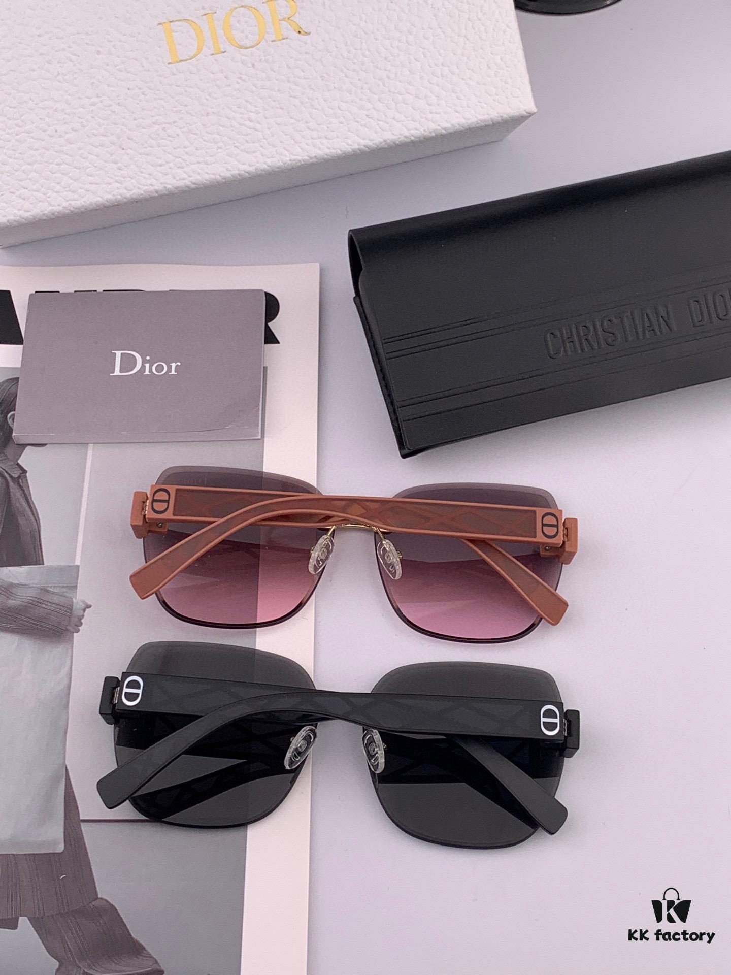 DIOR - Dior Nylon Polarized Sunglasses 2025 Spring New Arrival Trendy Fashion Square Frame Polarized Sunglasses High-Quality Comfortable Wear Influencer Style Women's HD Nylon Polarized Sunglasses 🕶️ High-Quality TR Frame Model: CD4579