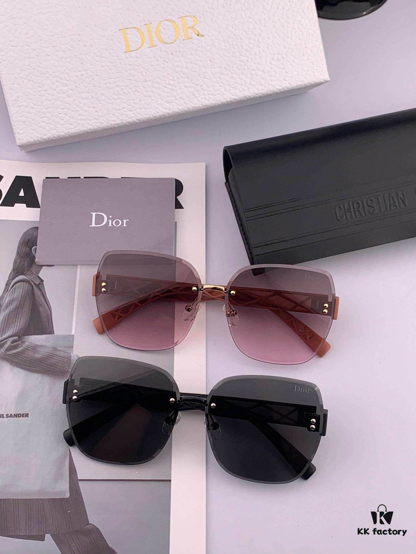 DIOR - Dior Nylon Polarized Sunglasses 2025 Spring New Arrival Trendy Fashion Square Frame Polarized Sunglasses High-Quality Comfortable Wear Influencer Style Women's HD Nylon Polarized Sunglasses 🕶️ High-Quality TR Frame Model: CD4579