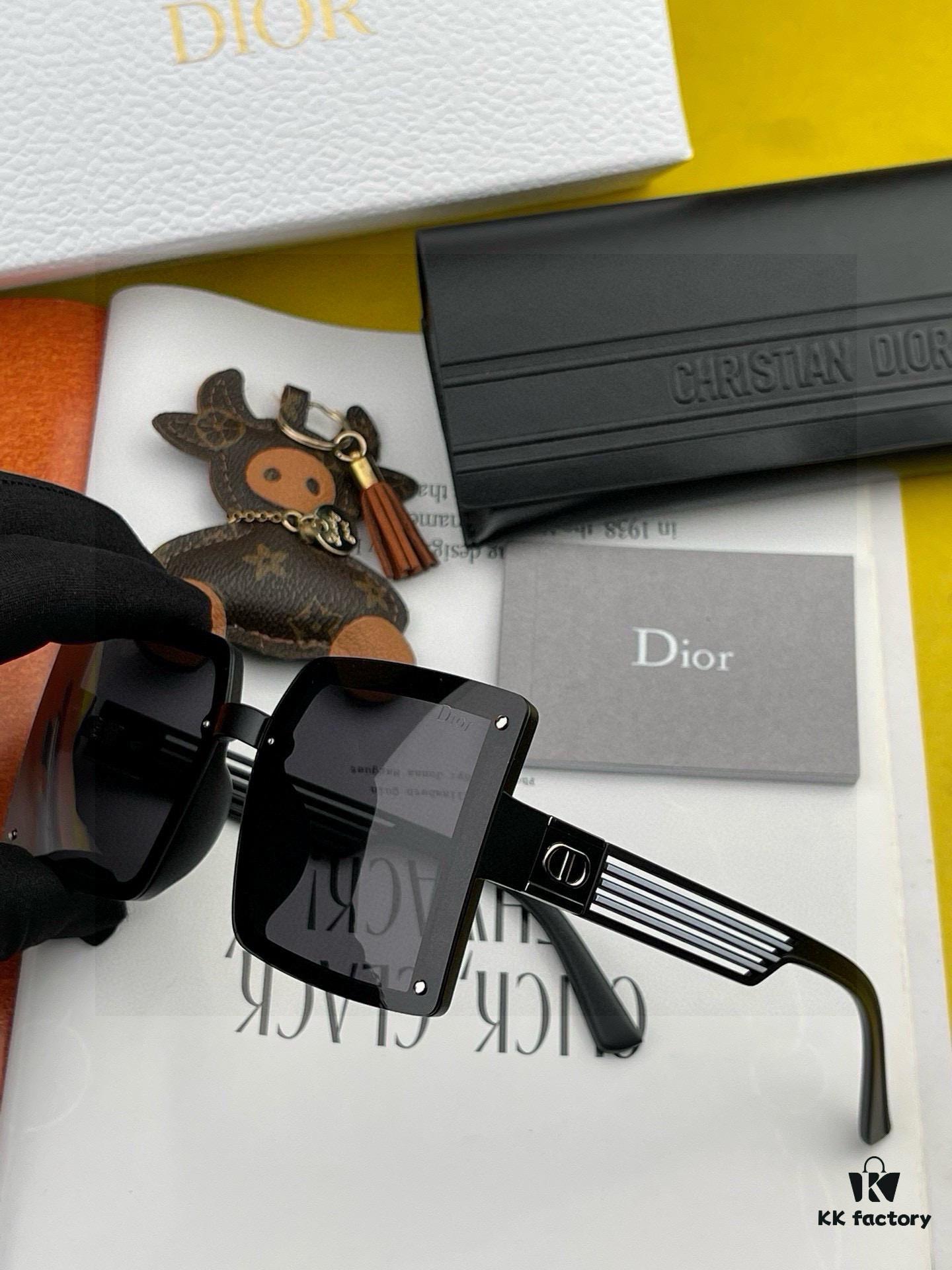 【DIOR - Dior】2025 Spring New Arrival Trendy Fashion Square Polarized Sunglasses High Quality Comfortable Wear Influencer Style Shades Model: D1297