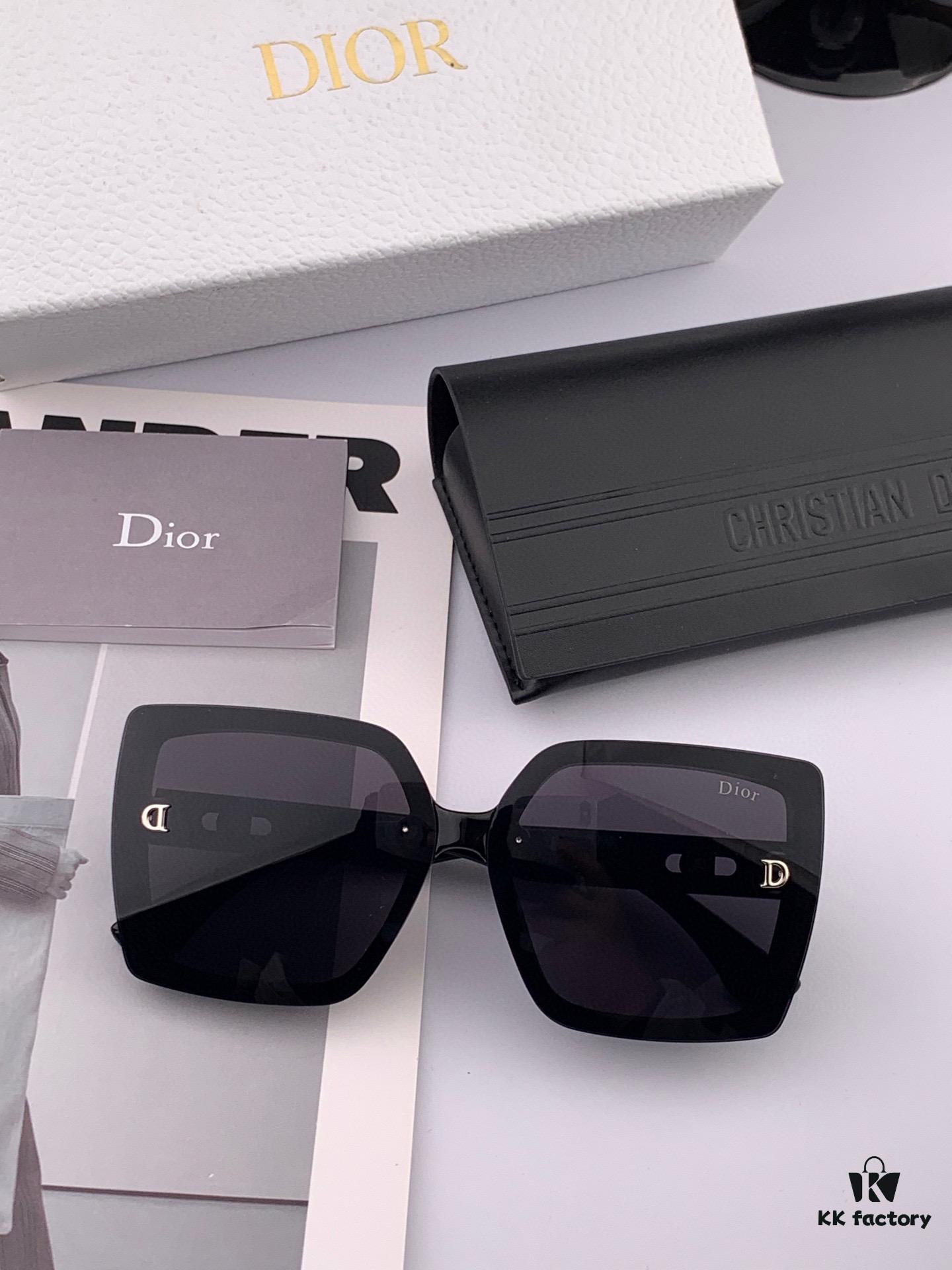 DIOR - 2025 Spring New Arrival Trendy Fashion Square Frame Sunglasses High Quality Comfortable Wear Influencer Style Shades Model: D2302