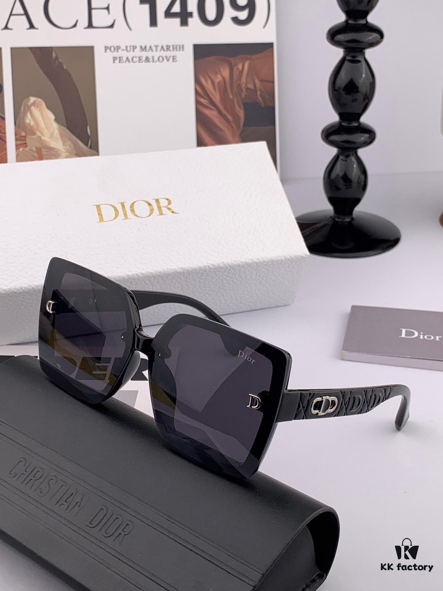 DIOR - 2025 Spring New Arrival Trendy Fashion Square Frame Sunglasses High Quality Comfortable Wear Influencer Style Shades Model: D2302