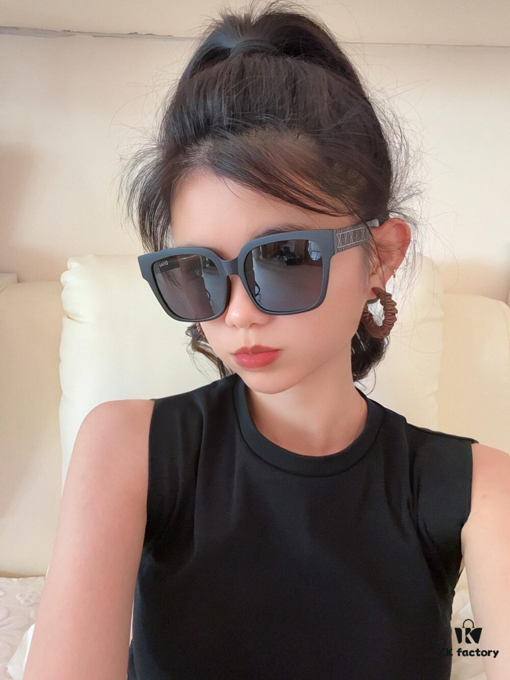 【DIOR】2025 Spring New Arrival Trendy Fashion Square Frame Sunglasses High Quality Comfortable Wear Influencer Style Model: D8304
