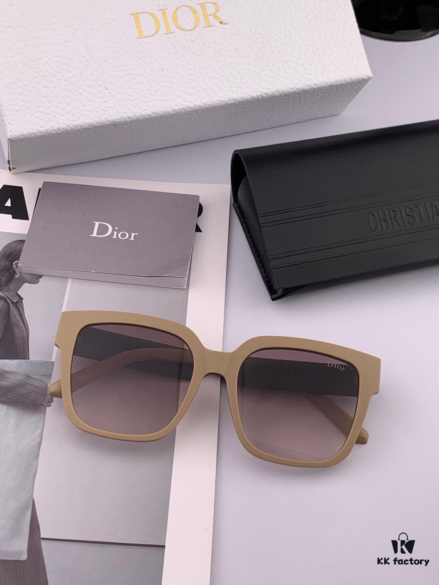 【DIOR】2025 Spring New Arrival Trendy Fashion Square Frame Sunglasses High Quality Comfortable Wear Influencer Style Model: D8304