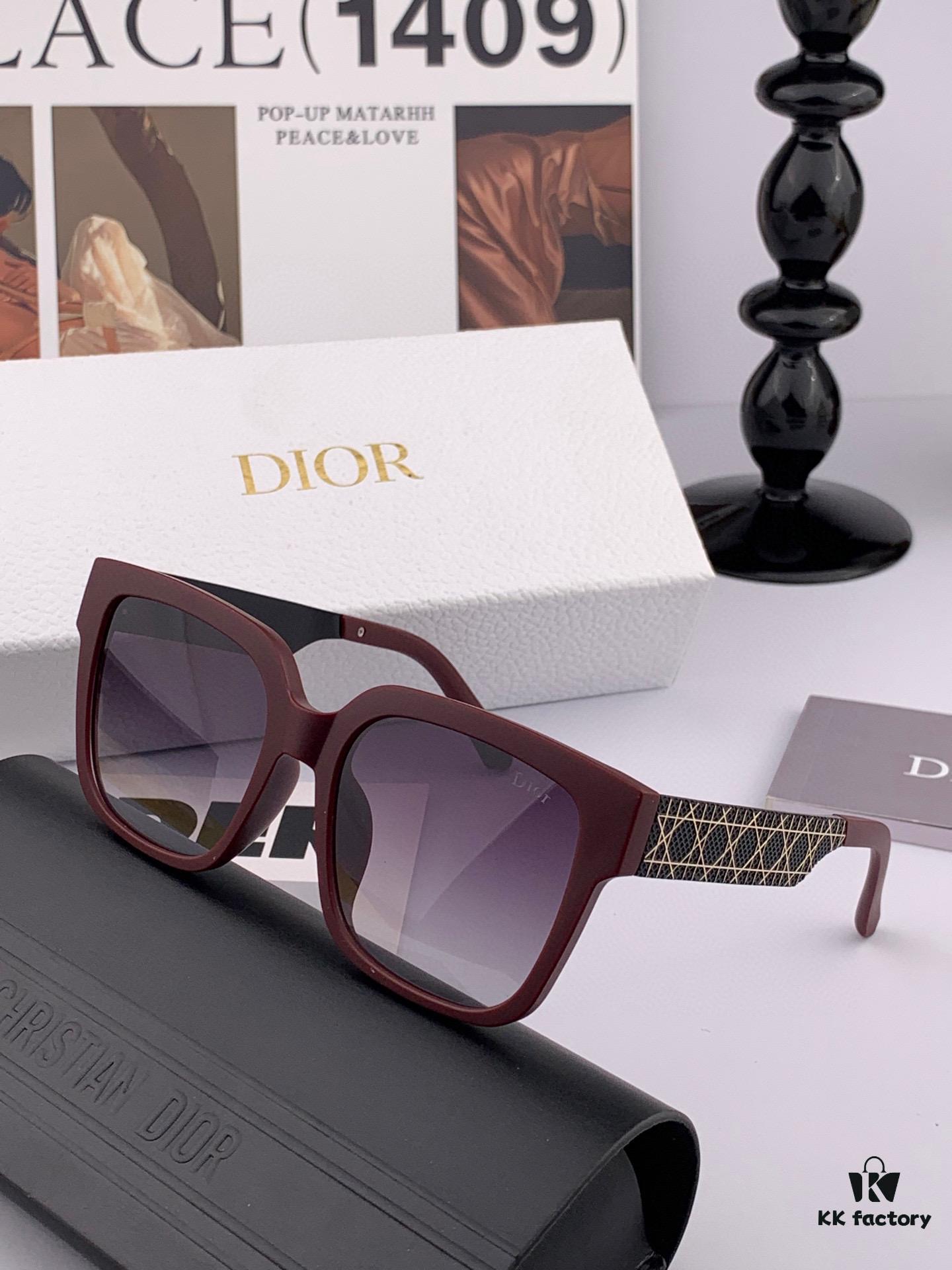 【DIOR】2025 Spring New Arrival Trendy Fashion Square Frame Sunglasses High Quality Comfortable Wear Influencer Style Model: D8304