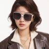 【DIOR】2025 Spring New Arrival Trendy Fashion Square Polarized Sunglasses High-Quality Comfortable Fit Influencer Favorite Women's HD Polarized Sunglasses 🕶️ High-Quality TR Frame Model: CD3311