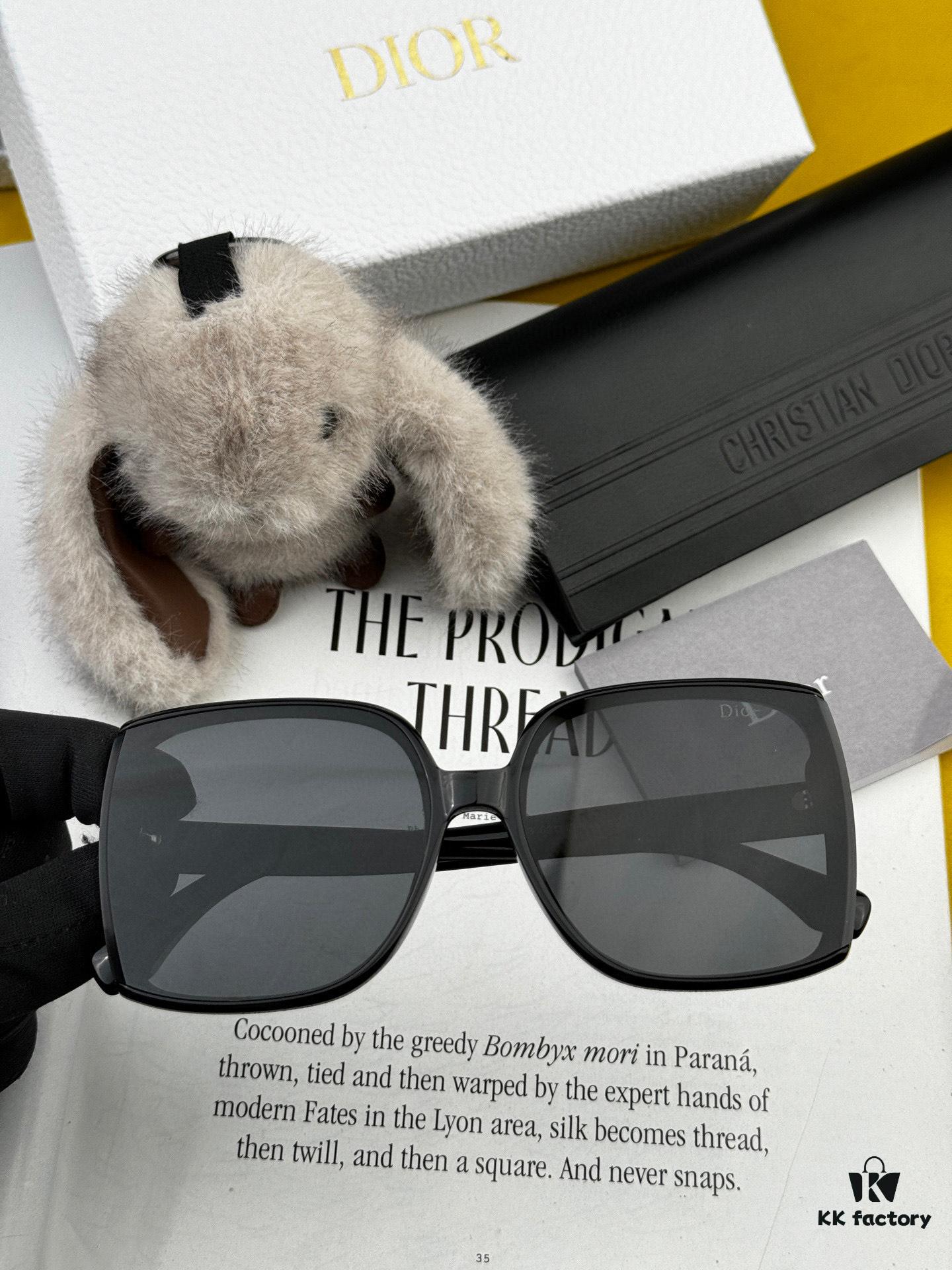 【DIOR】2025 Spring New Arrival Trendy Fashion Square Polarized Sunglasses High-Quality Comfortable Fit Influencer Favorite Women's HD Polarized Sunglasses 🕶️ High-Quality TR Frame Model: CD3311