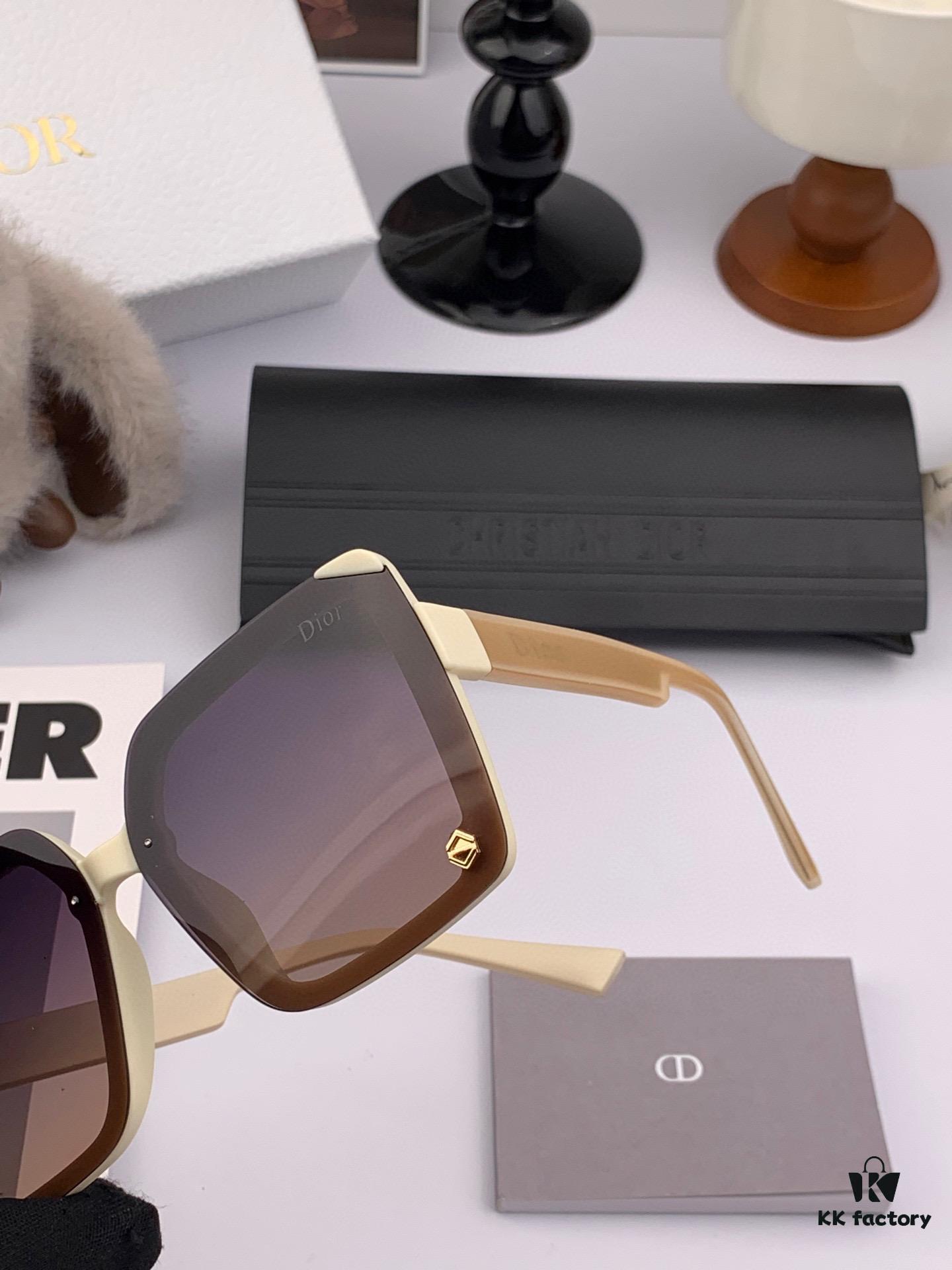 【DIOR - Dior】2025 Spring New Arrival Trendy Popular Fashion Square Polarized Sunglasses High Quality Comfortable Fit Influencer Style Sunglasses Model: D7191