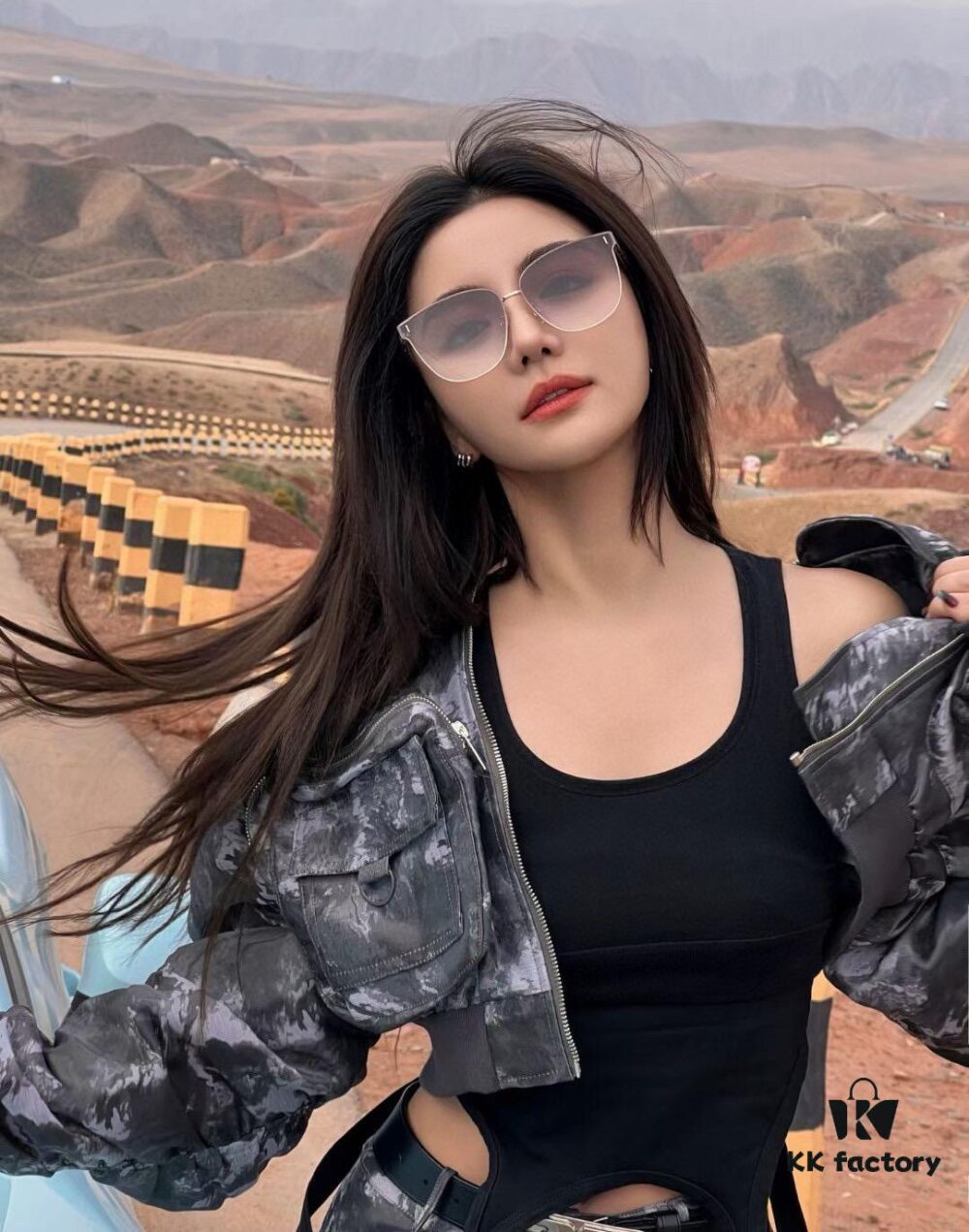 Nylon Polarized Series DIOR Frameless Sunglasses Multi-faceted Design, Universal Fit for All Face Shapes, Stylish with Coats or Dresses, Polarized Nylon Lenses for UV Protection