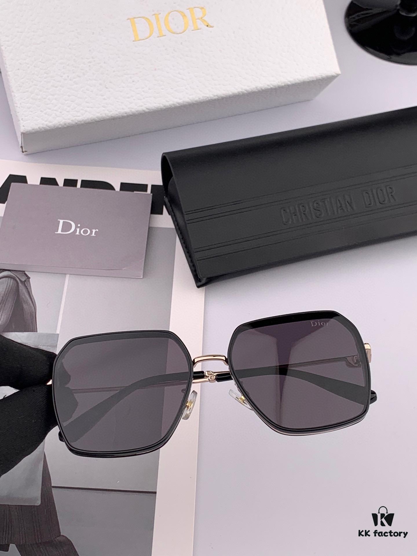 【DIOR - Dior】2025 Spring New Arrival Trendy Best-Selling Fashion Nylon Polarized Sunglasses High Quality Comfortable Wear Influencer Favorite Style Model: D7635 Eyeglasses Sunglasses