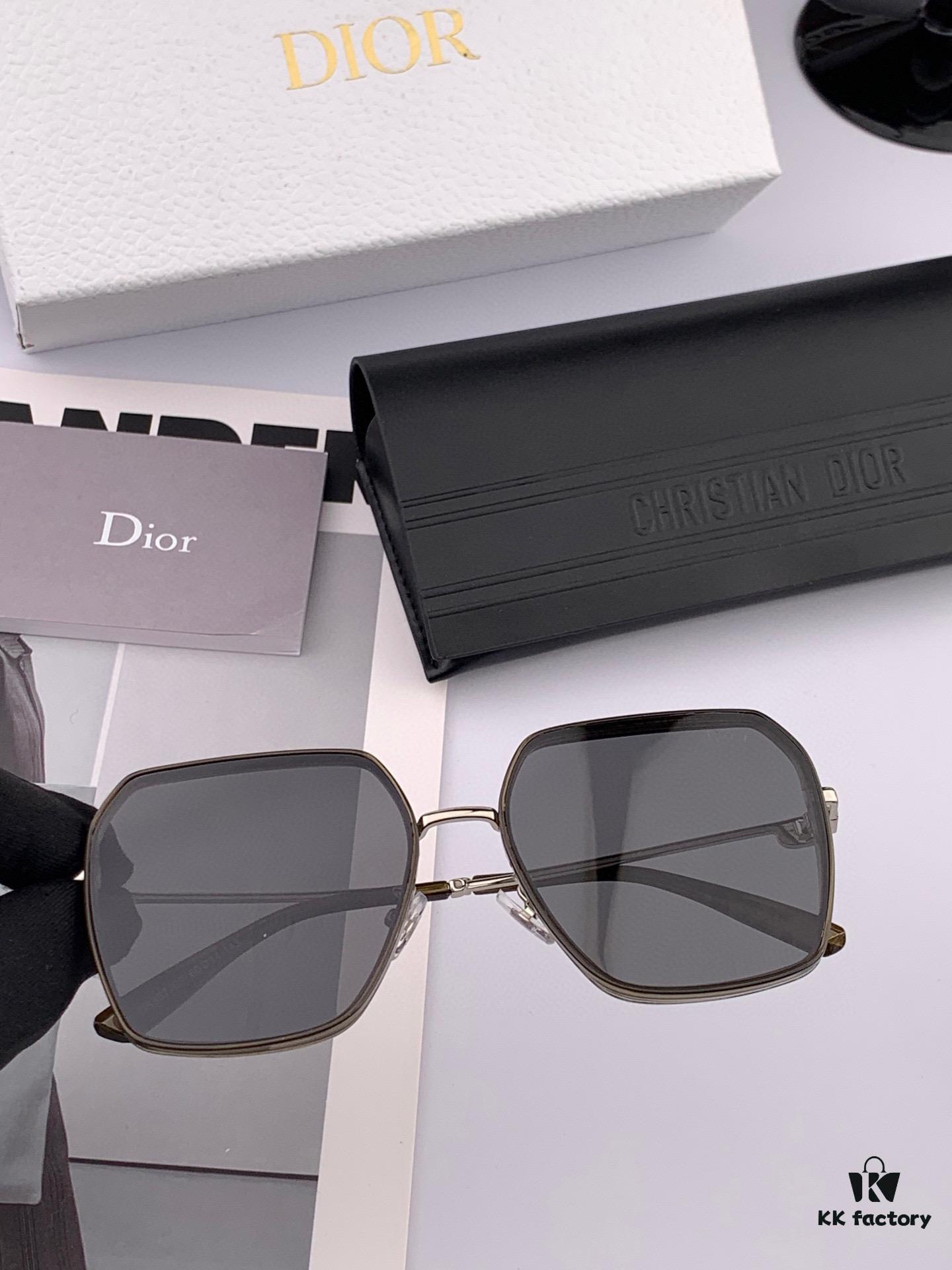 【DIOR - Dior】2025 Spring New Arrival Trendy Best-Selling Fashion Nylon Polarized Sunglasses High Quality Comfortable Wear Influencer Favorite Style Model: D7635 Eyeglasses Sunglasses