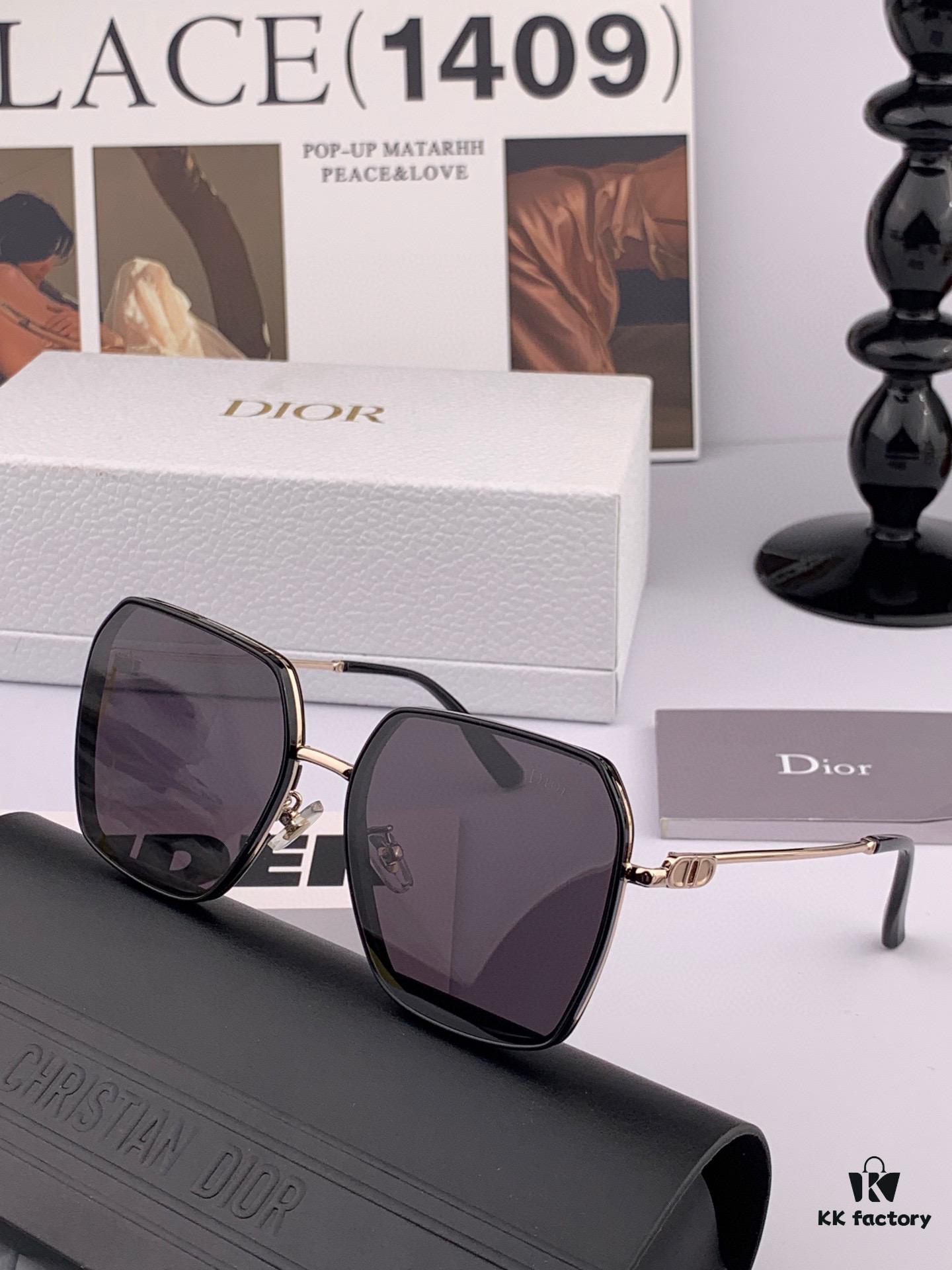 【DIOR - Dior】2025 Spring New Arrival Trendy Best-Selling Fashion Nylon Polarized Sunglasses High Quality Comfortable Wear Influencer Favorite Style Model: D7635 Eyeglasses Sunglasses
