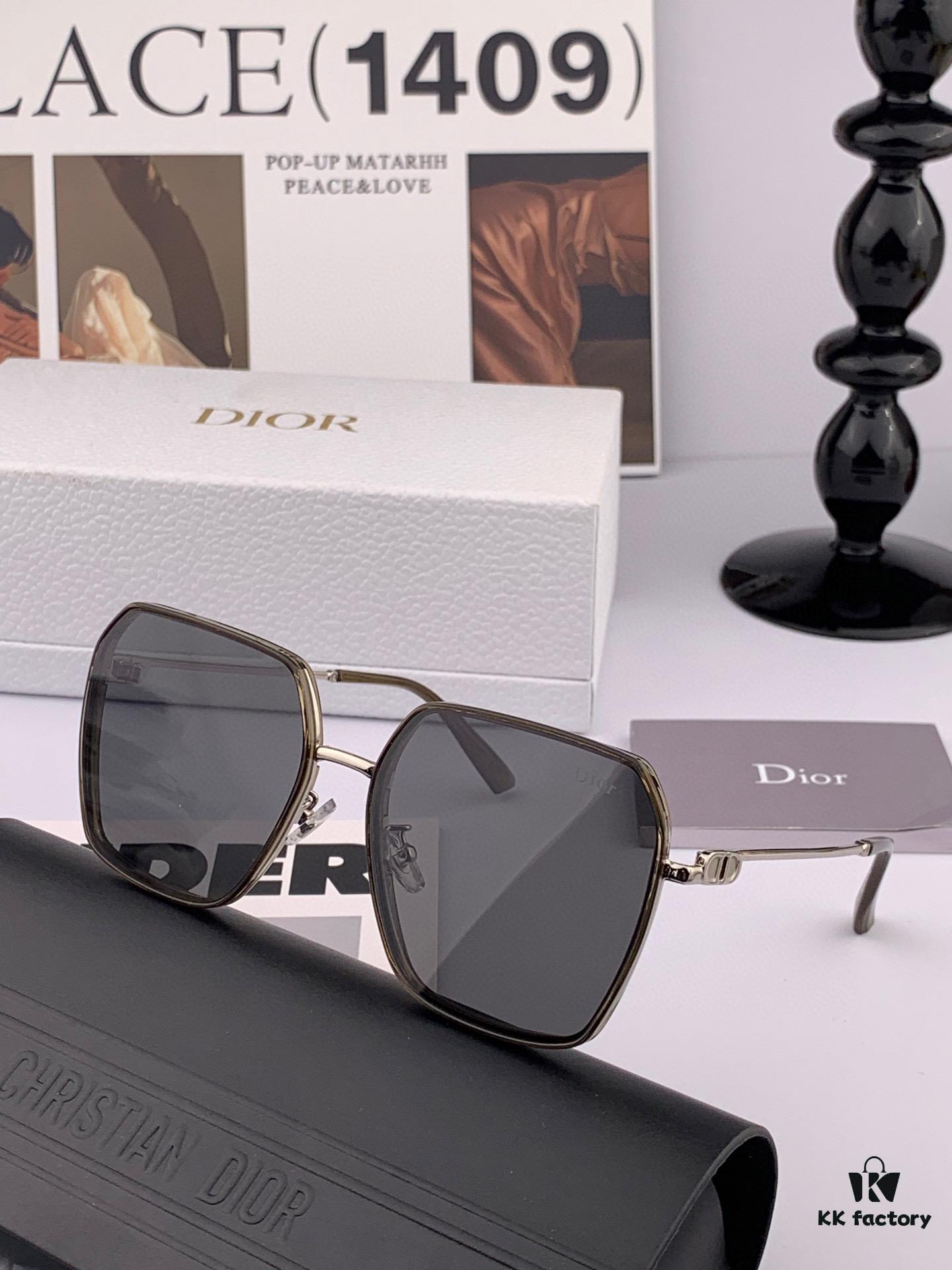 【DIOR - Dior】2025 Spring New Arrival Trendy Best-Selling Fashion Nylon Polarized Sunglasses High Quality Comfortable Wear Influencer Favorite Style Model: D7635 Eyeglasses Sunglasses