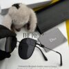 DIOR Volcano Umbrella Fashion Round Frame Sunglasses Lens Top Luxury High Quality Women's Driving Sunglasses Model: CD4311