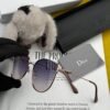 DIOR Volcano Umbrella Fashion Round Frame Sunglasses Lens Top Luxury High Quality Women's Driving Sunglasses Model: CD4311