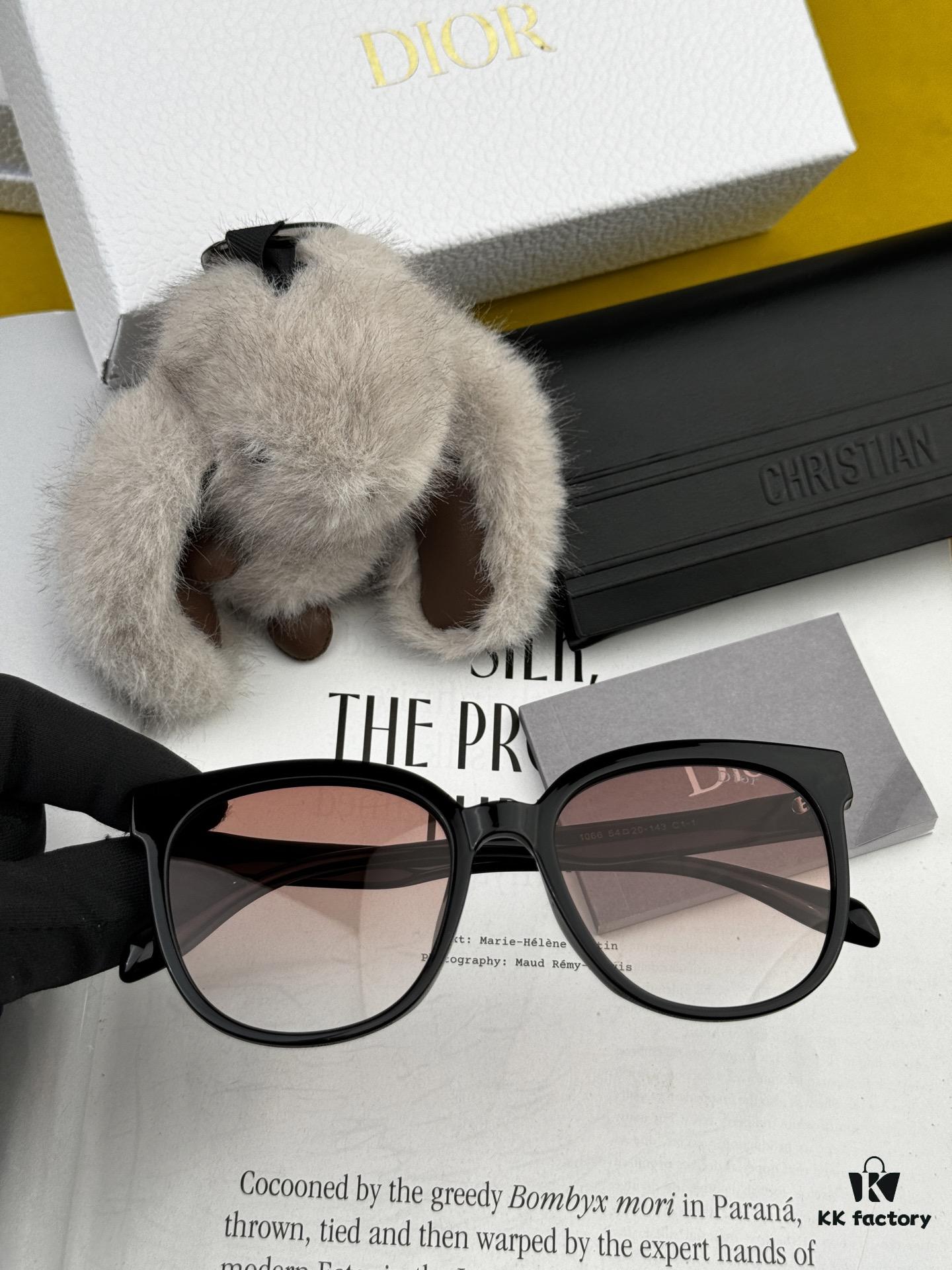 【DIOR】2025 Spring New Arrival Trendy Best-Selling Fashion Round Frame Polarized Sunglasses High Quality Comfortable Wear Influencer Style Shades Model: D6106