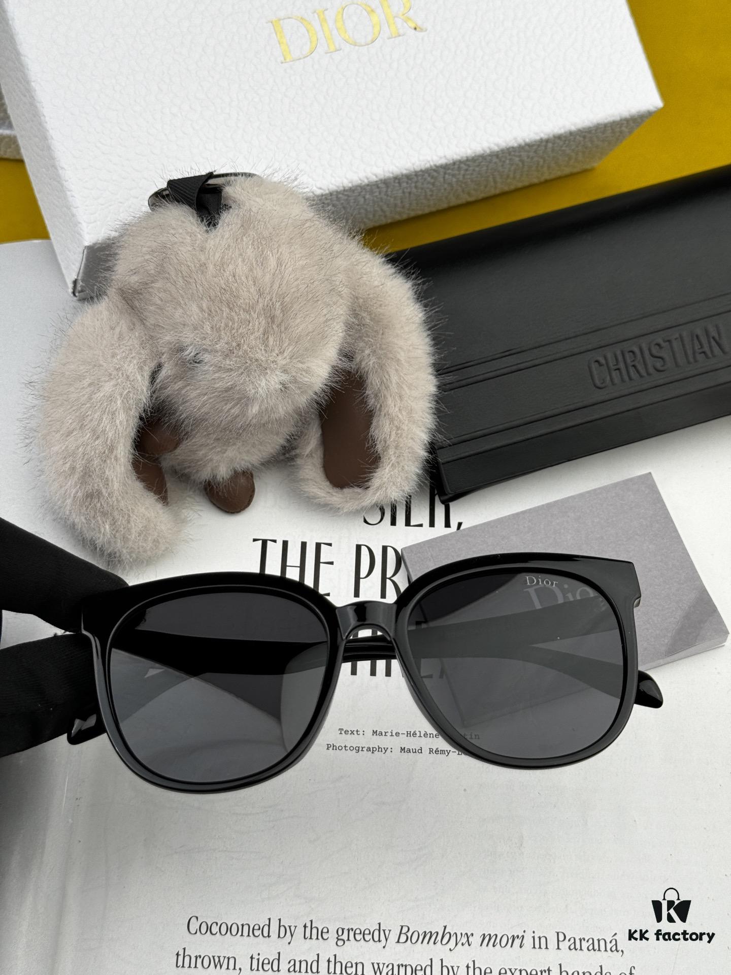 【DIOR】2025 Spring New Arrival Trendy Best-Selling Fashion Round Frame Polarized Sunglasses High Quality Comfortable Wear Influencer Style Shades Model: D6106
