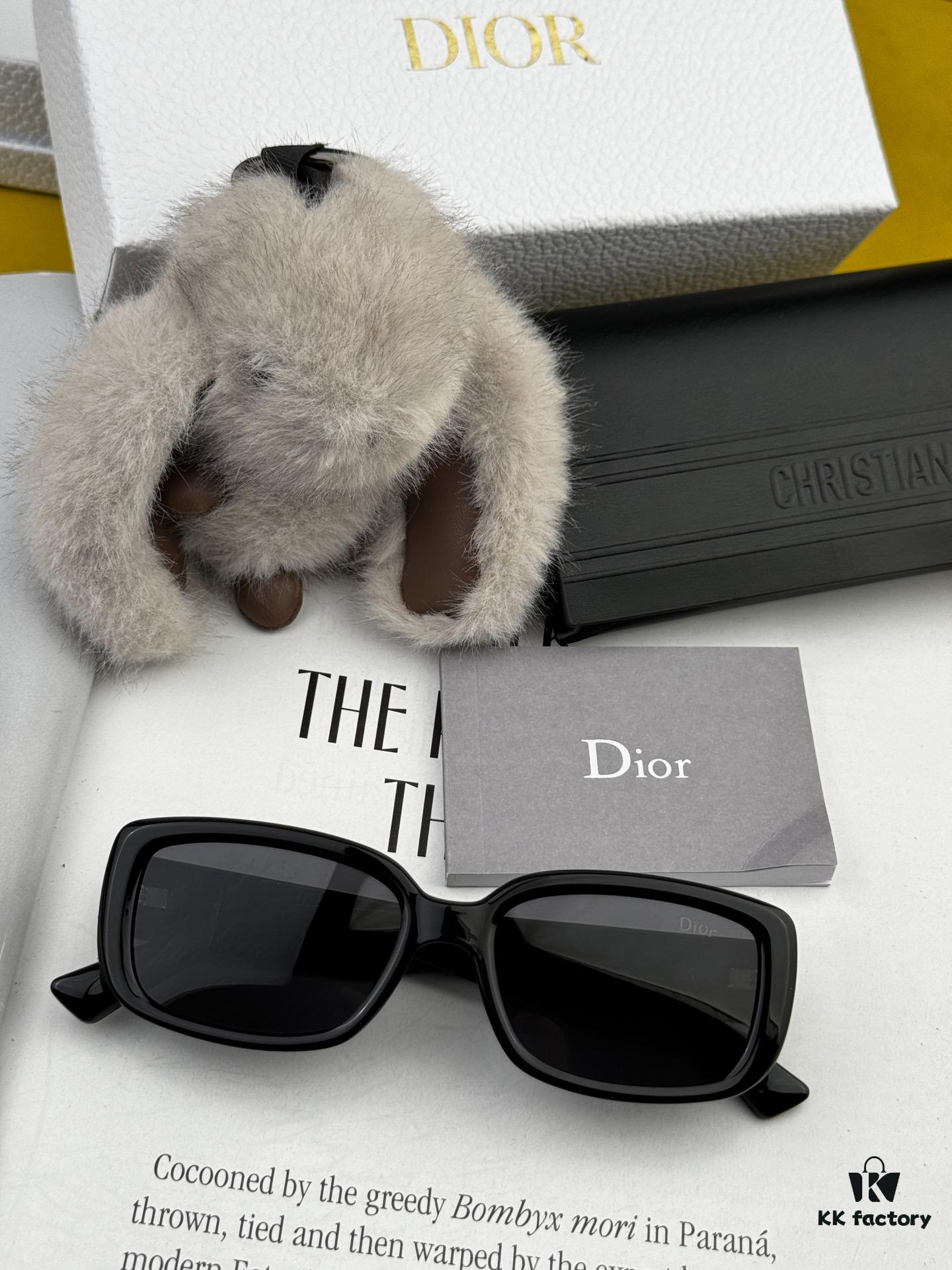【DIOR - Dior】2025 Spring New Arrival Trendy Popular Fashion Square Polarized Sunglasses High Quality Comfortable Wear Influencer Favorite Sunglasses Model: D2111 Eyeglasses Sunglasses