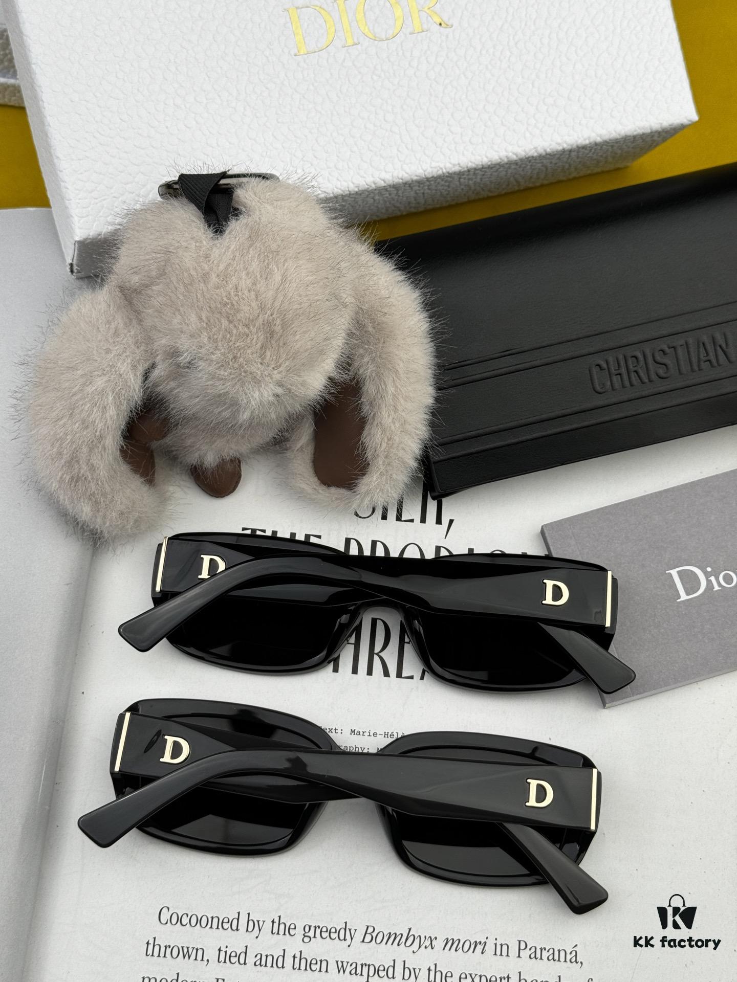 【DIOR - Dior】2025 Spring New Arrival Trendy Popular Fashion Square Polarized Sunglasses High Quality Comfortable Wear Influencer Favorite Sunglasses Model: D2111 Eyeglasses Sunglasses