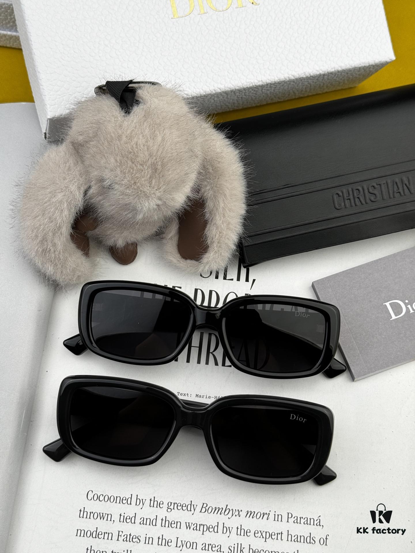【DIOR - Dior】2025 Spring New Arrival Trendy Popular Fashion Square Polarized Sunglasses High Quality Comfortable Wear Influencer Favorite Sunglasses Model: D2111 Eyeglasses Sunglasses