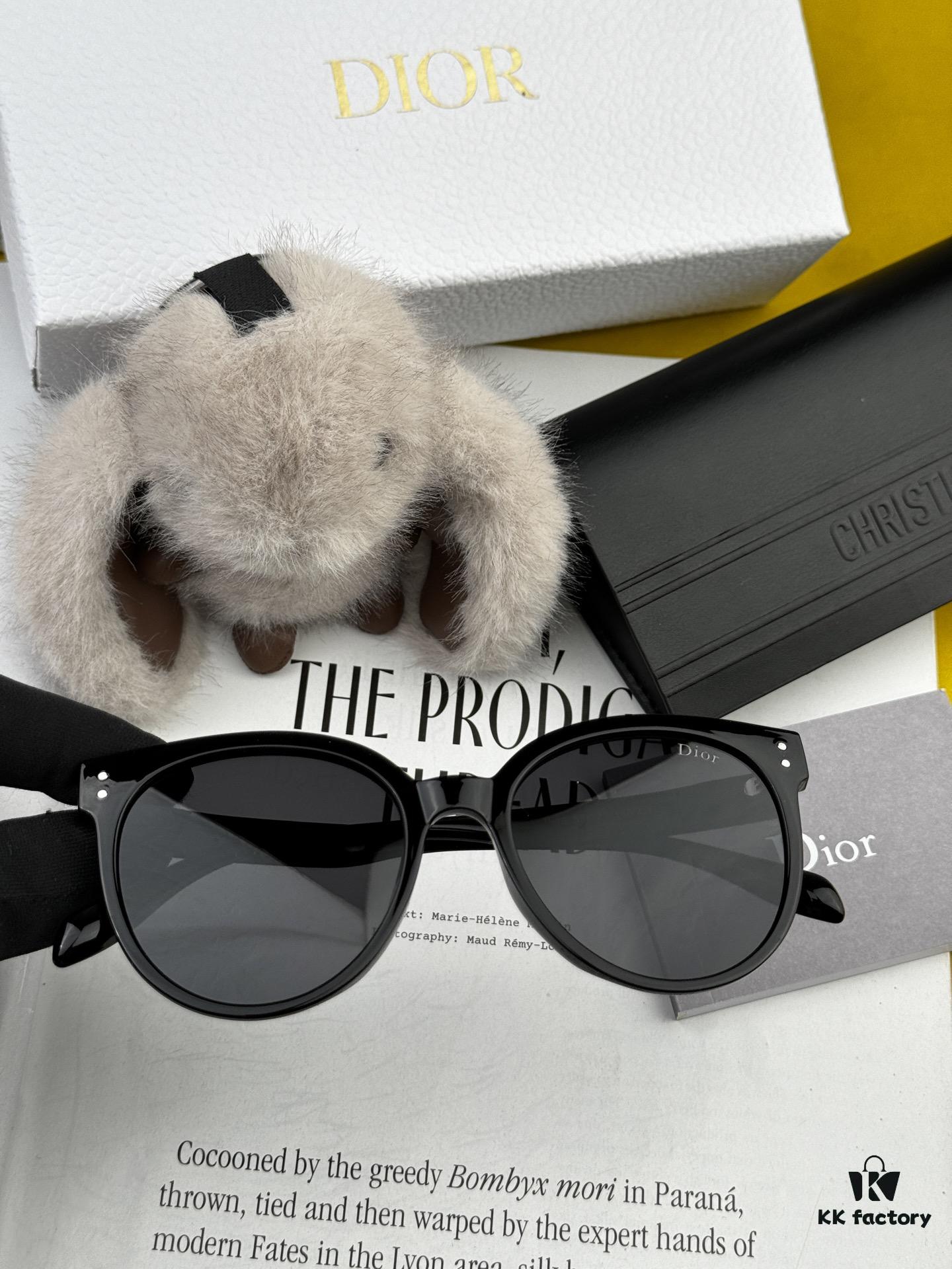 【DIOR】2025 Spring New Arrival Trendy Fashion Round Frame Polarized Sunglasses High Quality Comfortable Wear Influencer Favorite Model: D5106