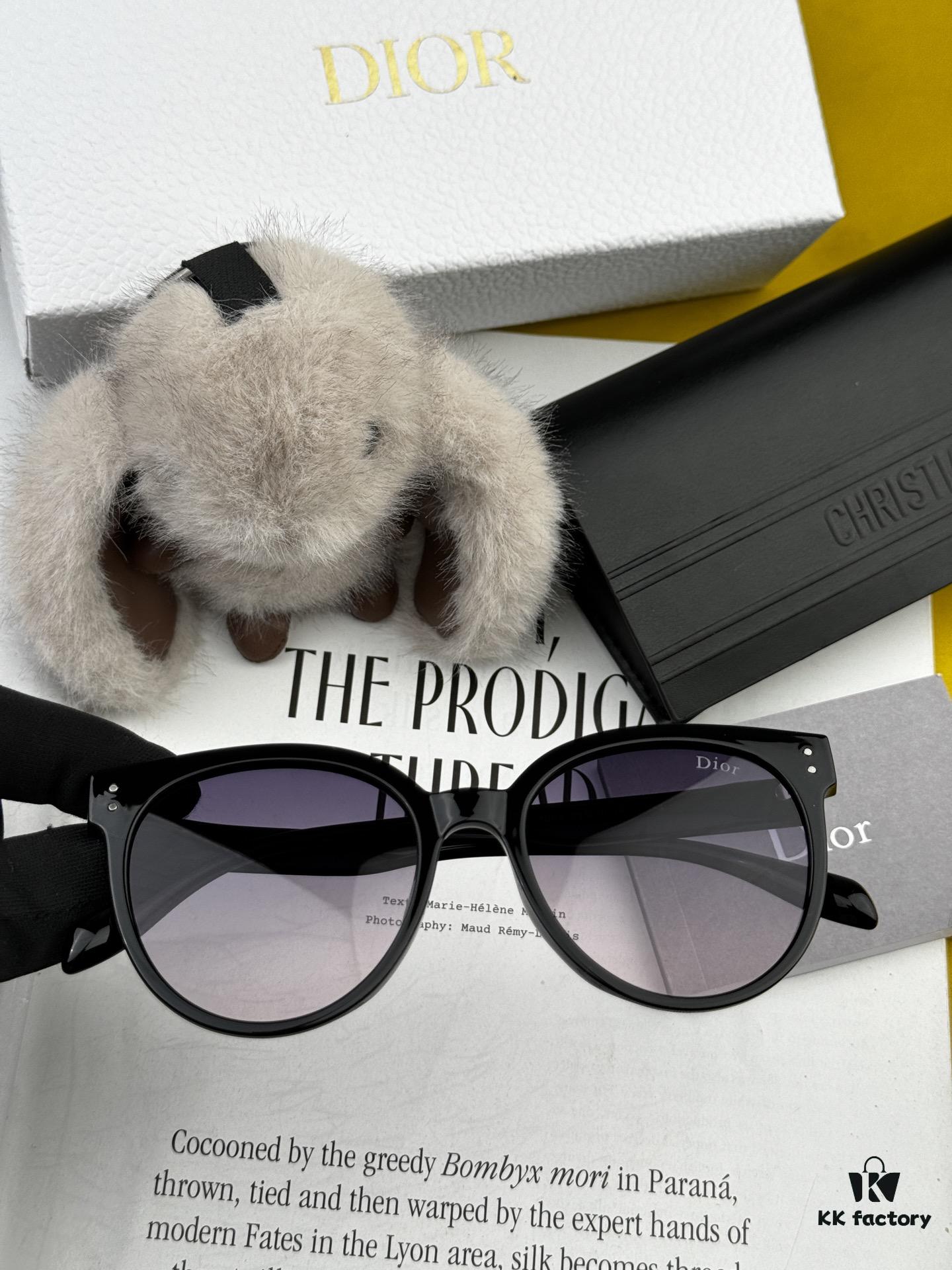 【DIOR】2025 Spring New Arrival Trendy Fashion Round Frame Polarized Sunglasses High Quality Comfortable Wear Influencer Favorite Model: D5106