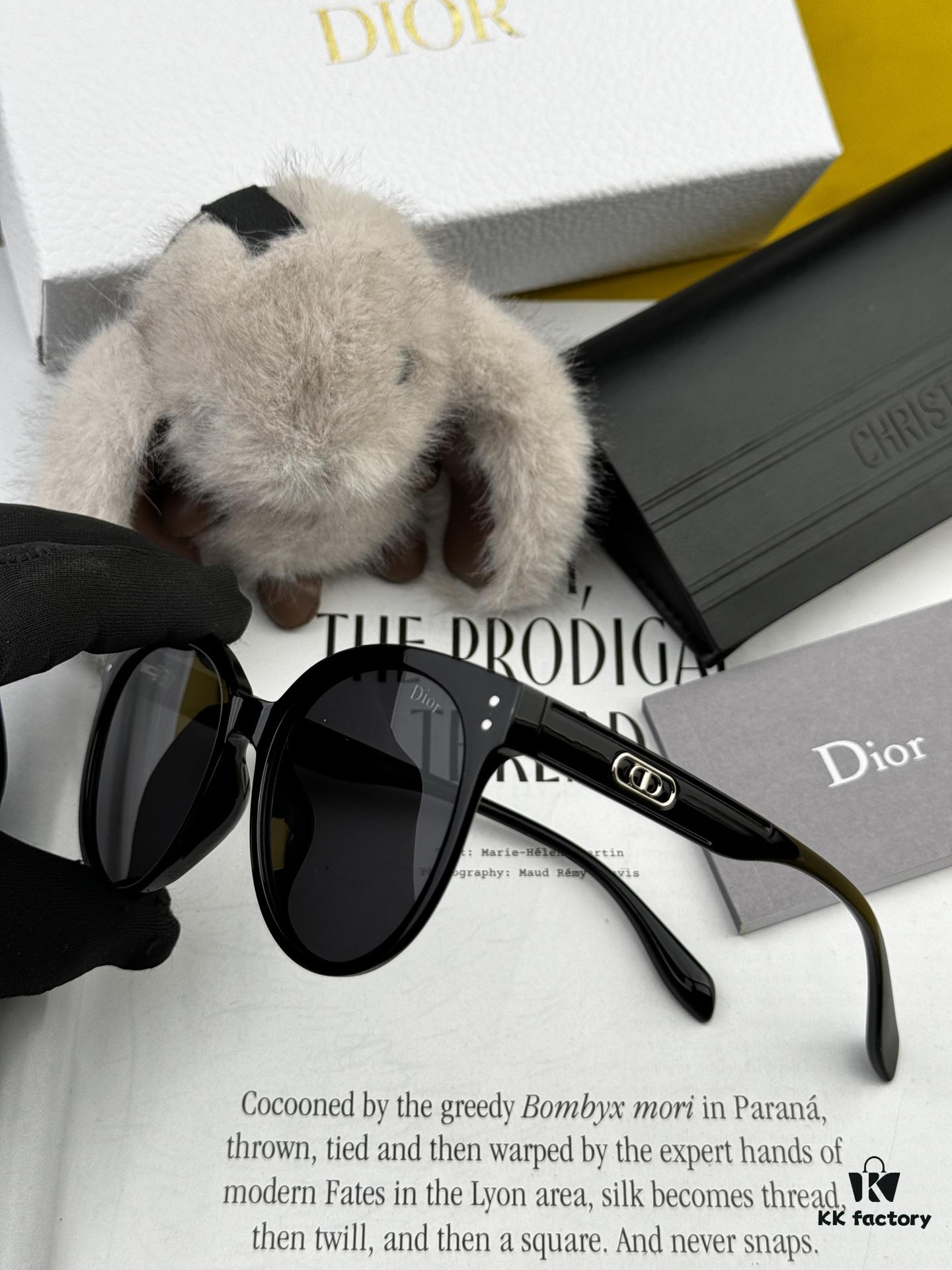 【DIOR】2025 Spring New Arrival Trendy Fashion Round Frame Polarized Sunglasses High Quality Comfortable Wear Influencer Favorite Model: D5106