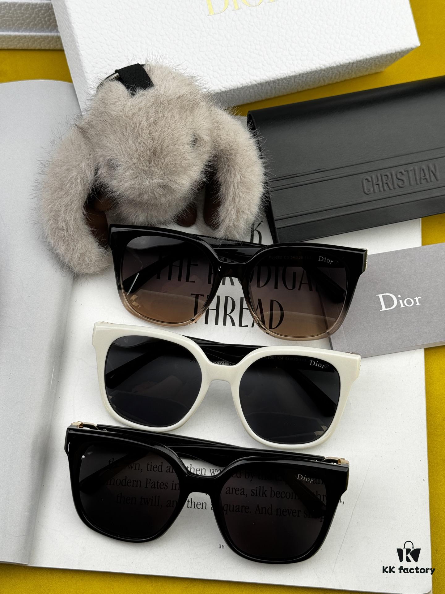 【DIOR】2025 Spring New Arrival Trendy Fashion Square Polarized Sunglasses High-Quality Comfortable Wear Unisex Influencer Style UV Protection Thickened Lenses for Women 🕶️ High-Quality TR Frame Model: CD2908