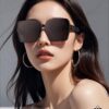 DIOR 2025 Spring New Arrival Trendy Fashion Square Polarized Sunglasses High Quality Comfortable Wear Influencer Style Shades Model: CD6612